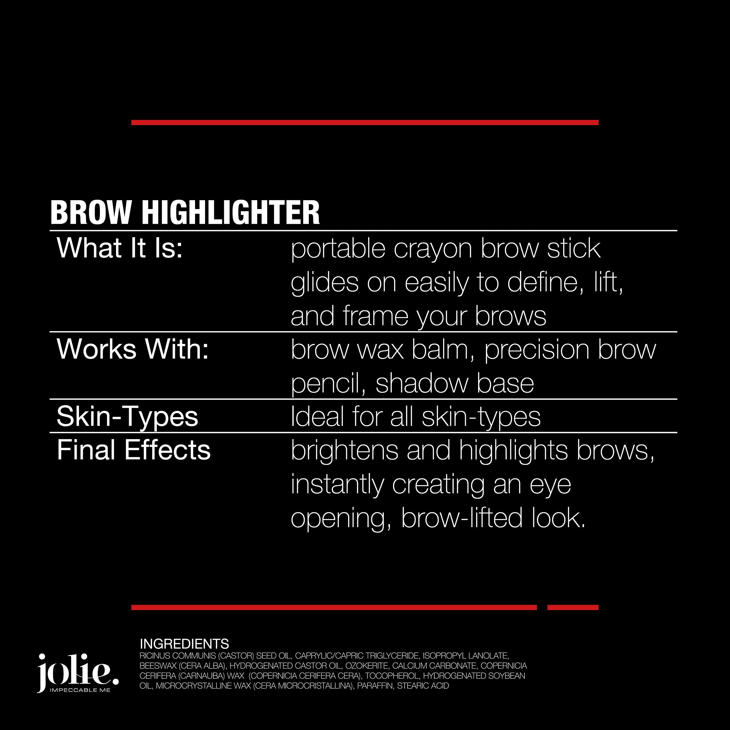 Jolie Eye Brow Highlighter Crayon Stick (Champagne Pink 04)