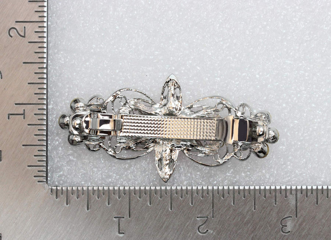 Faship Clear Barrette Bridal Bridesmaid Flower Girl Wedding Party Prom