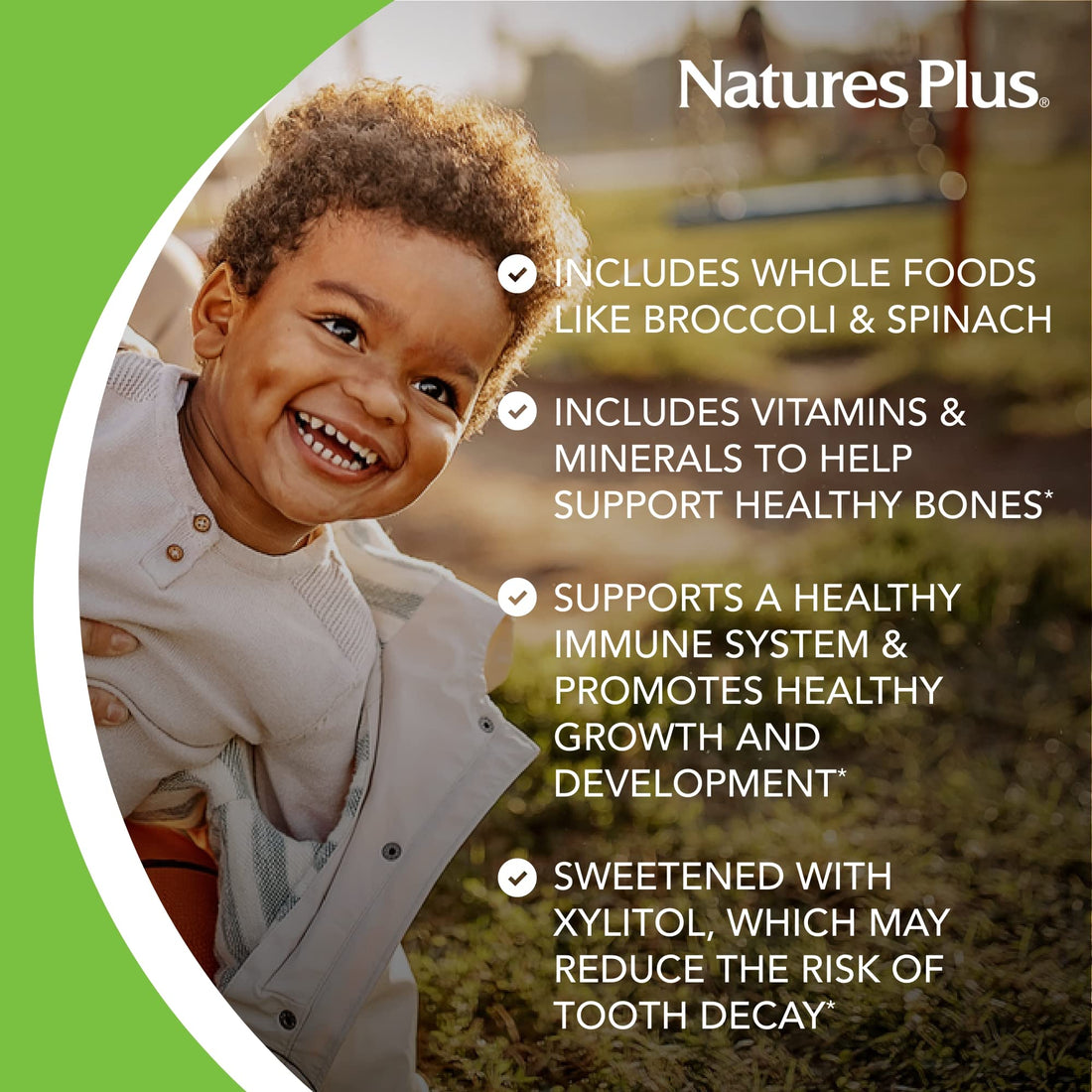 Natures Plus Animal Parade Sugar-Free Children's Multivitamin - Assorted Cherry, Grape & Orange Flavors - Pack of 2, 90 Chewable Tablets - 90 Total Servings