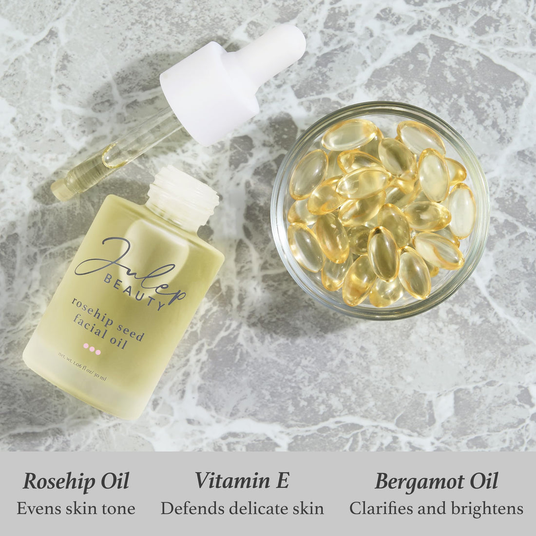 Julep Boost Your Radiance Hydrating, Moisturizing, Reparative, Antioxidant Facial Oil with Rosehip Seed Oil, 25 mL