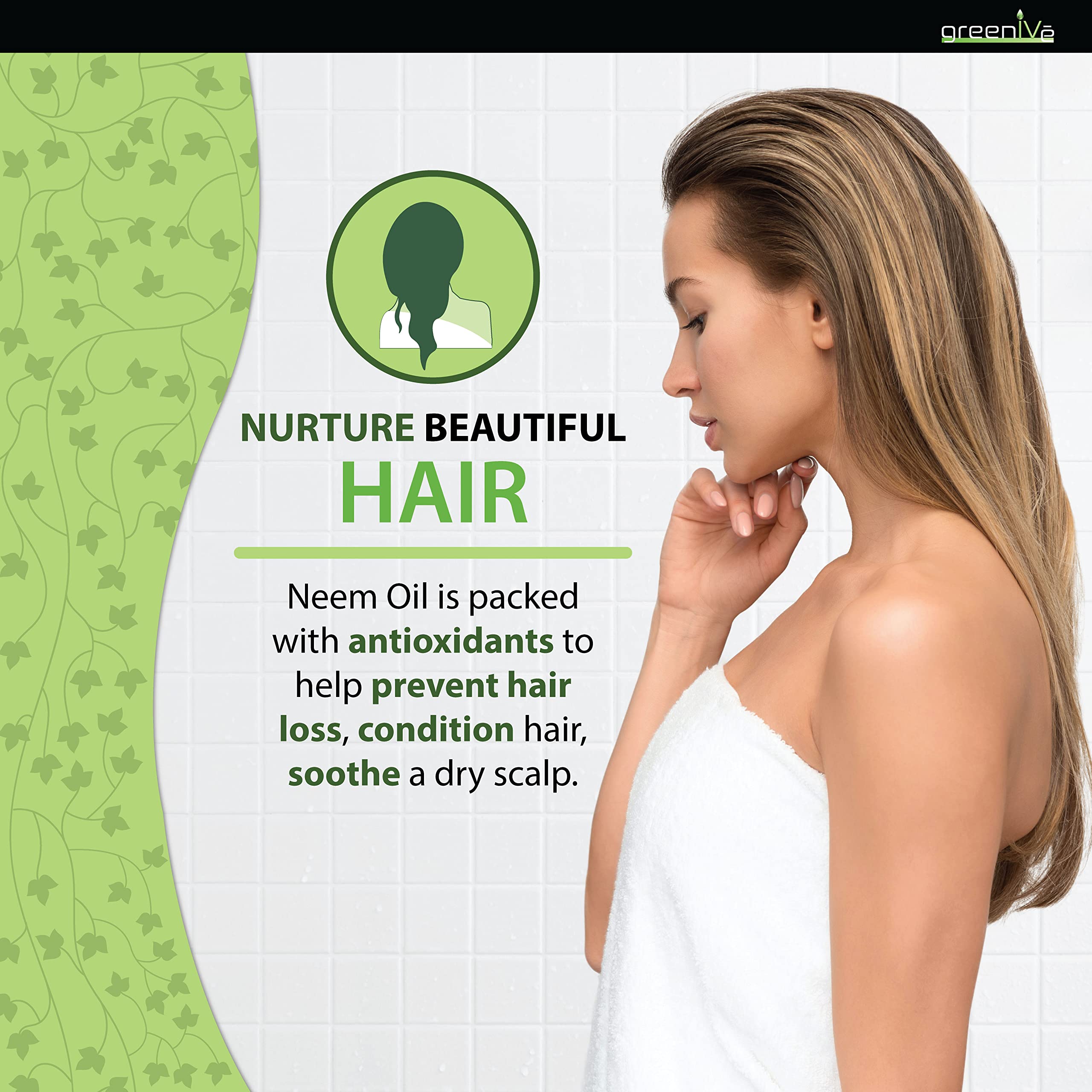 Greenive - Neem Oil - 100% Organically Grown Neem Oil - Cold Pressed Virgin Neem Oil - Exclusively on Amazon (32 Ounce)