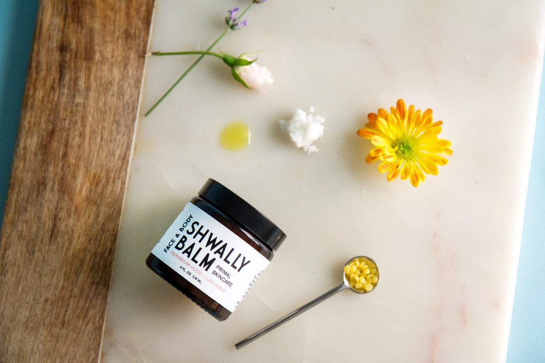 Shwally Tallow & Calendula Face & Body Balm - Paleo & Primal Tallow Moisturizer - 100% Grass Fed Tallow, Avocado & Olive Oils With Calendula Flowers - Rich in Vitamin A, K, D & E - All-Purpose Tallow