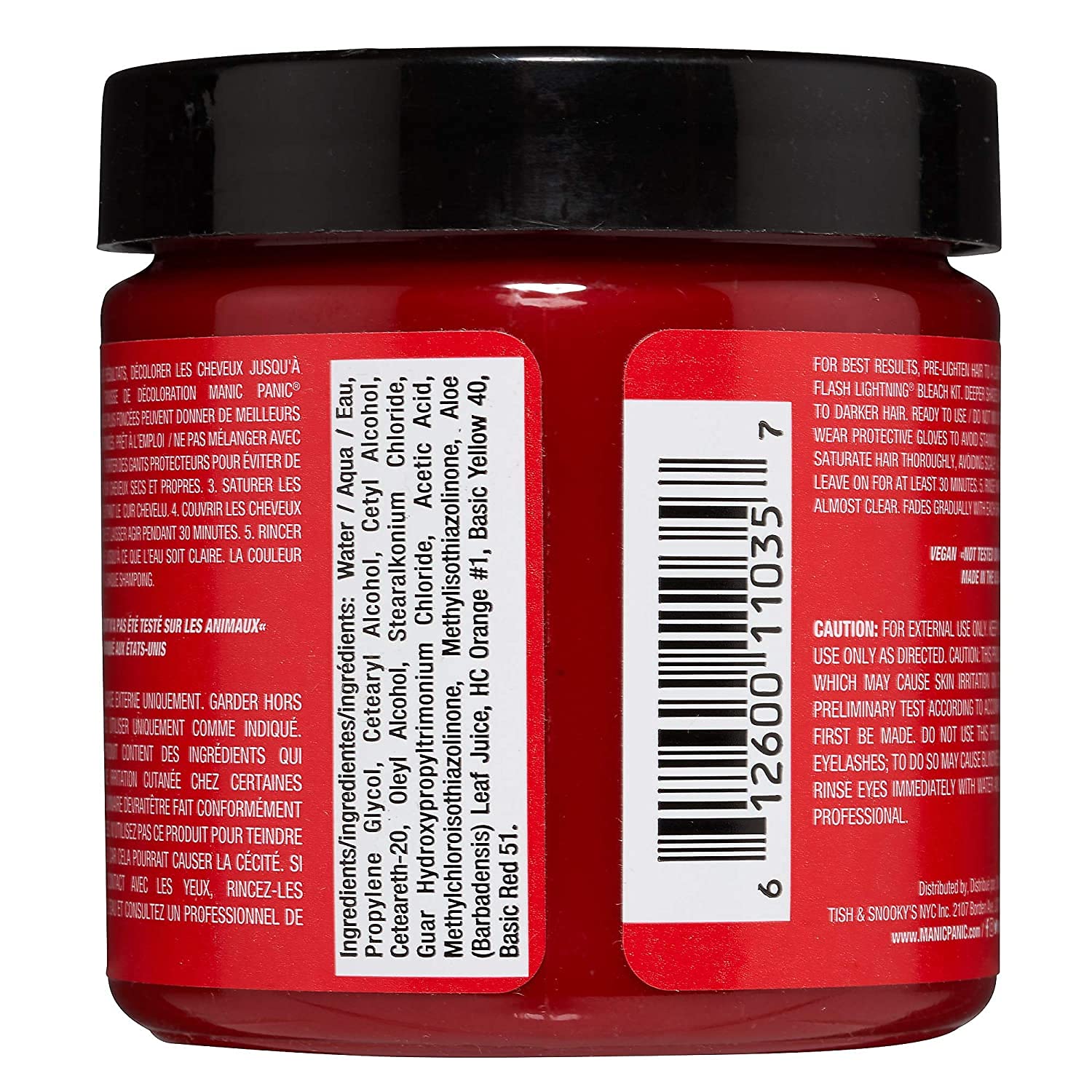 Manic Panic Semi-Permament Haircolor Rock N Roll Red 4 Ounce (118ml) (2 Pack)