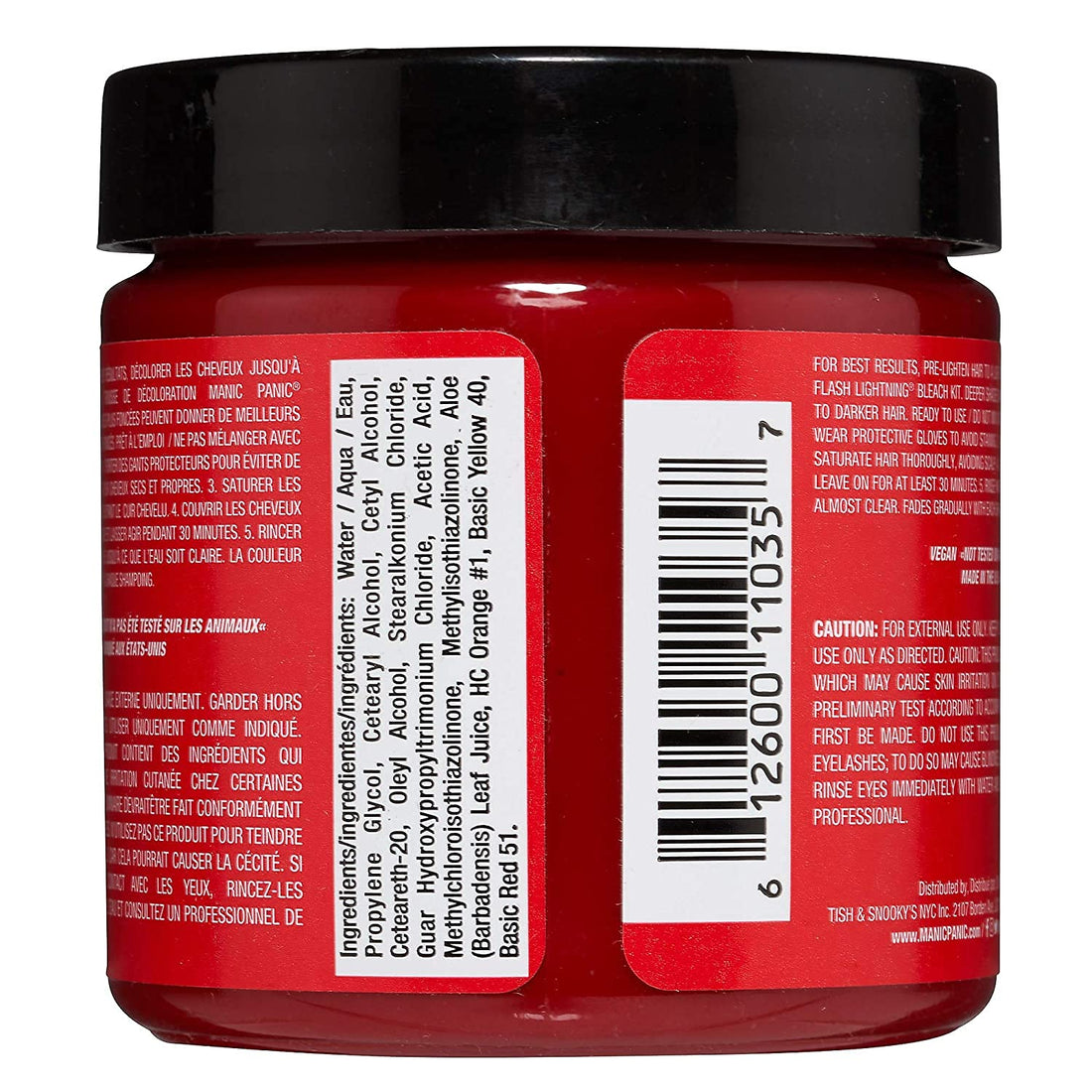 Manic Panic Semi-Permament Haircolor Rock N Roll Red 4 Ounce (118ml) (2 Pack)