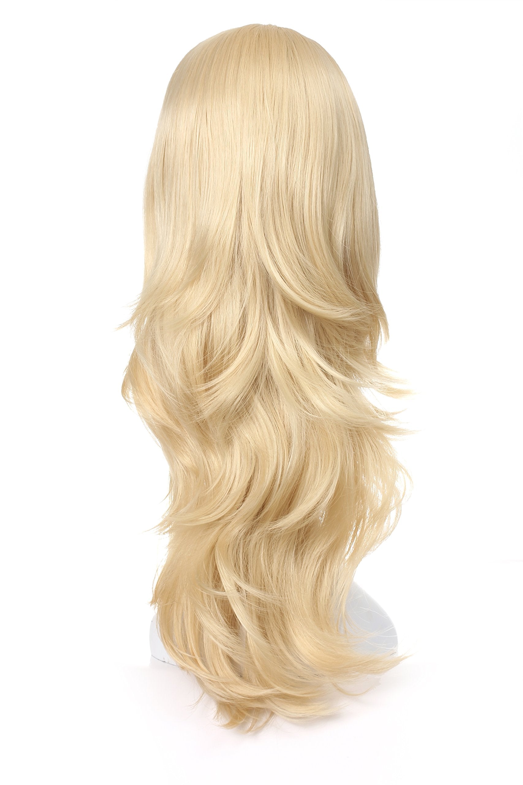 613 : OneDor 22 Slight Curly 3/4 Ladies Half Wig Kanekalon Hair Synthetic Wigs with Comb on a mesh head cap (613)