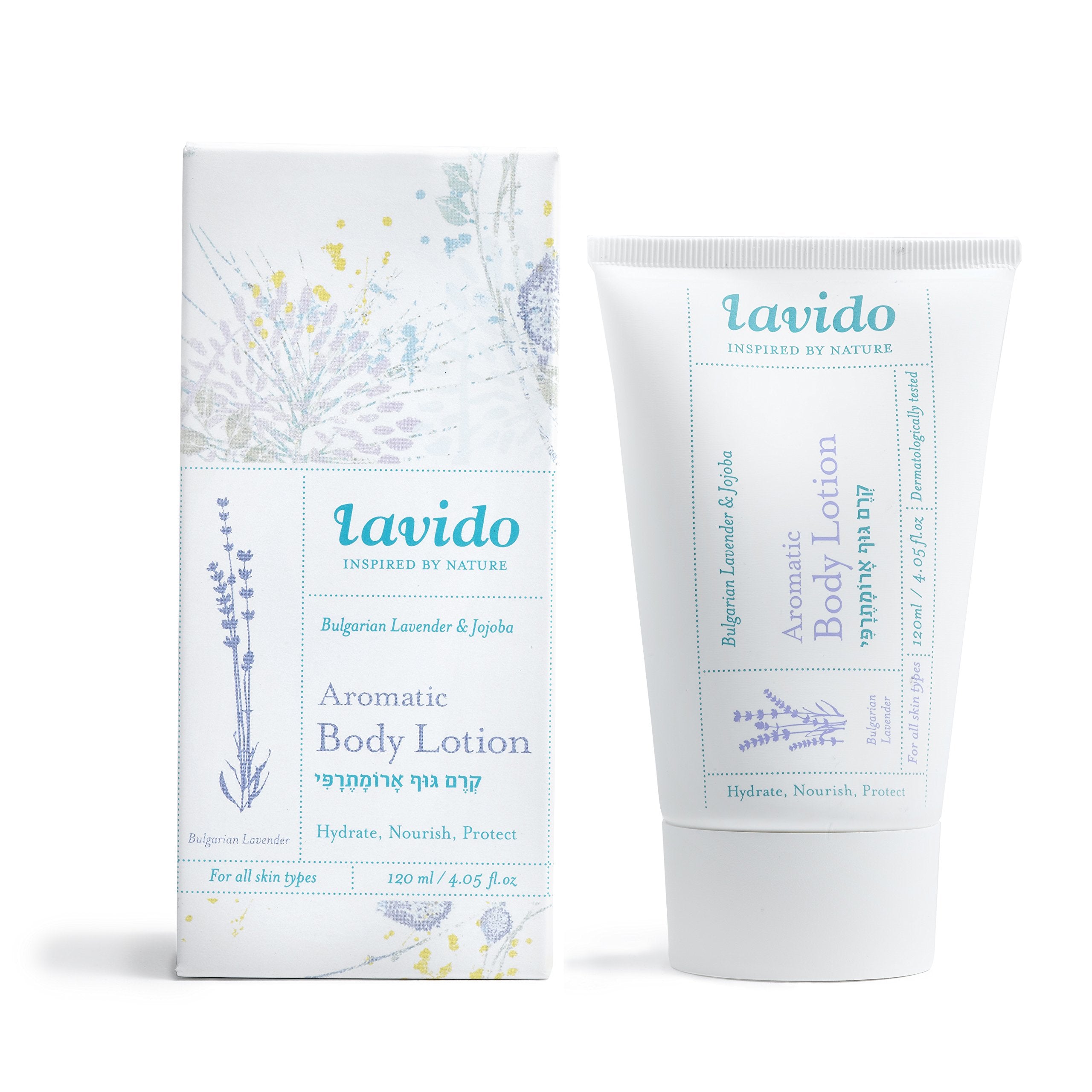 Lavido Natural Bulgarian Lavender and Avocado Oil Aromatic Body Lotion 4.05 fl. oz/120ml