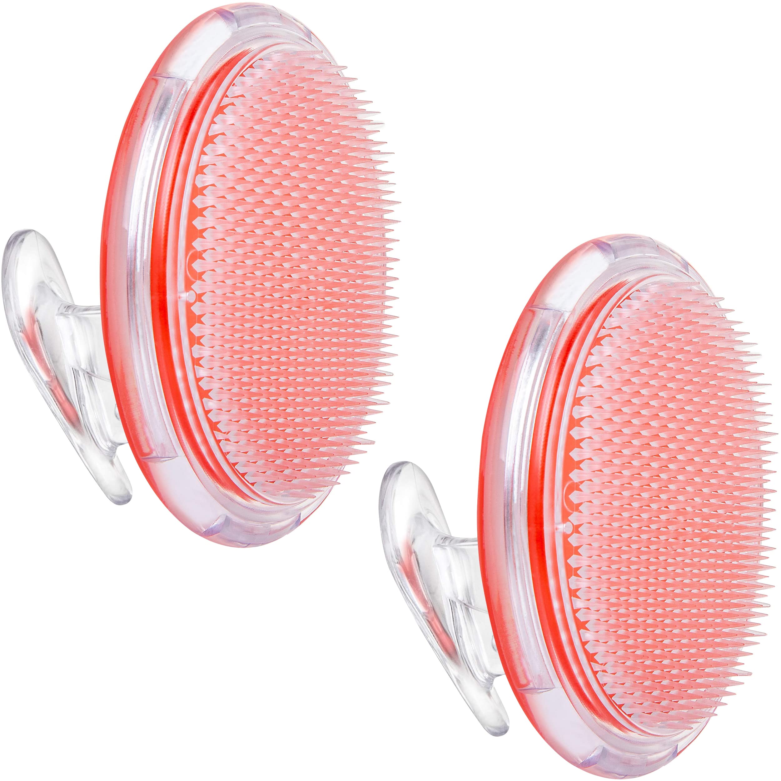 Exfoliating Brush to Treat & Prevent Razor Bumps & Ingrown Hairs - Eliminate Shaving Irritation for Armpit, Legs, Neck, Bikini Line - Smooth Skin Solution for Men & Women by Dylonic (Orange 2-Pack)