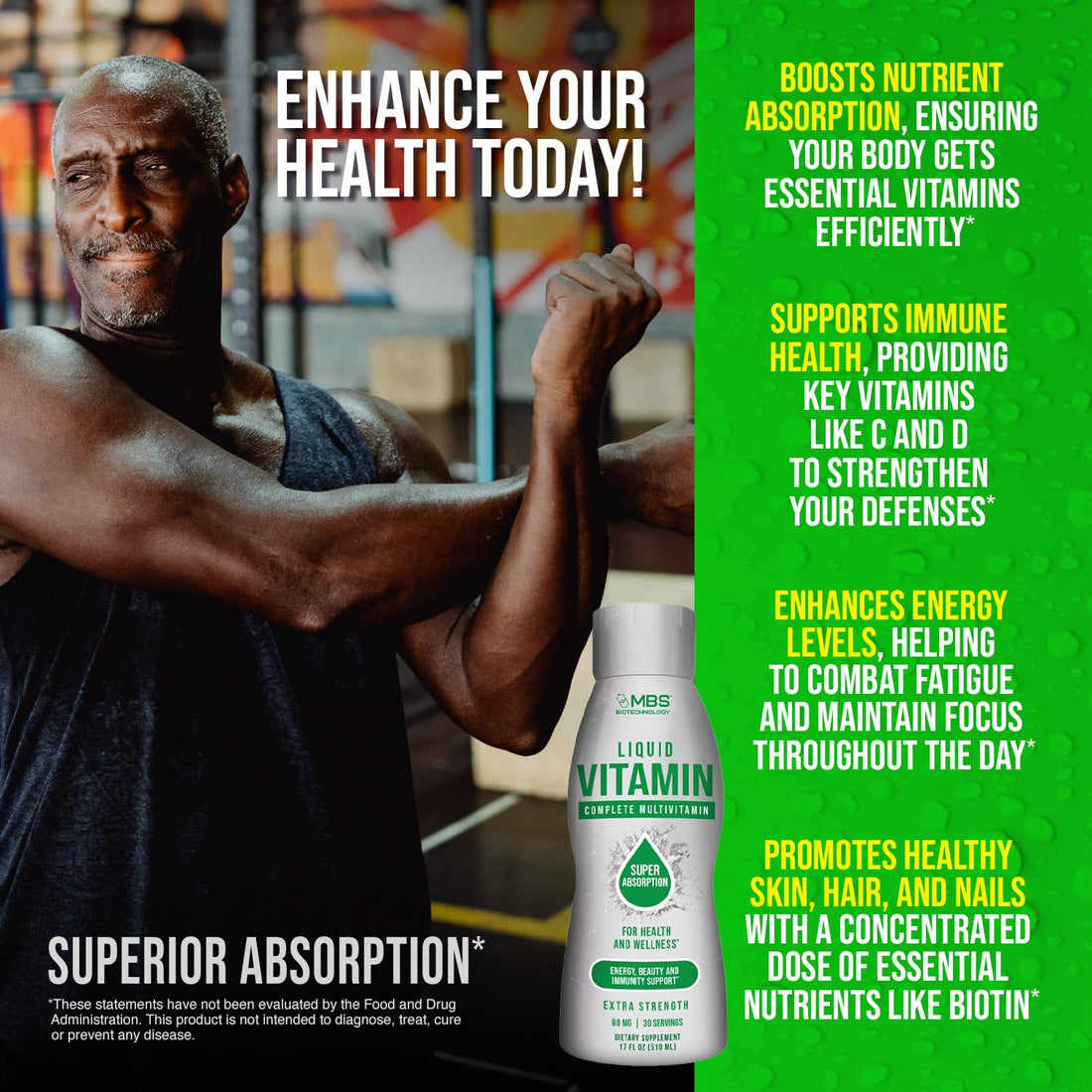 Complete Liquid Multi-Vitamin, Superior Absorption, Easy-to-Drink, Great Taste