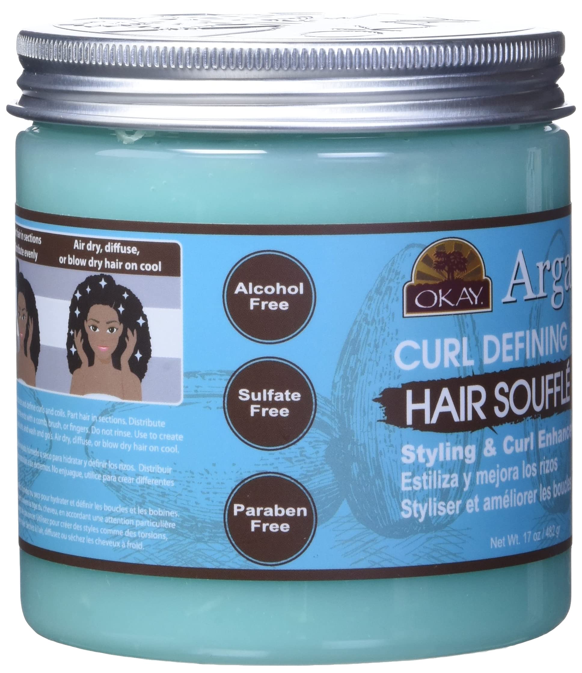 Okay Argan Hair Custard, 17 Ounce