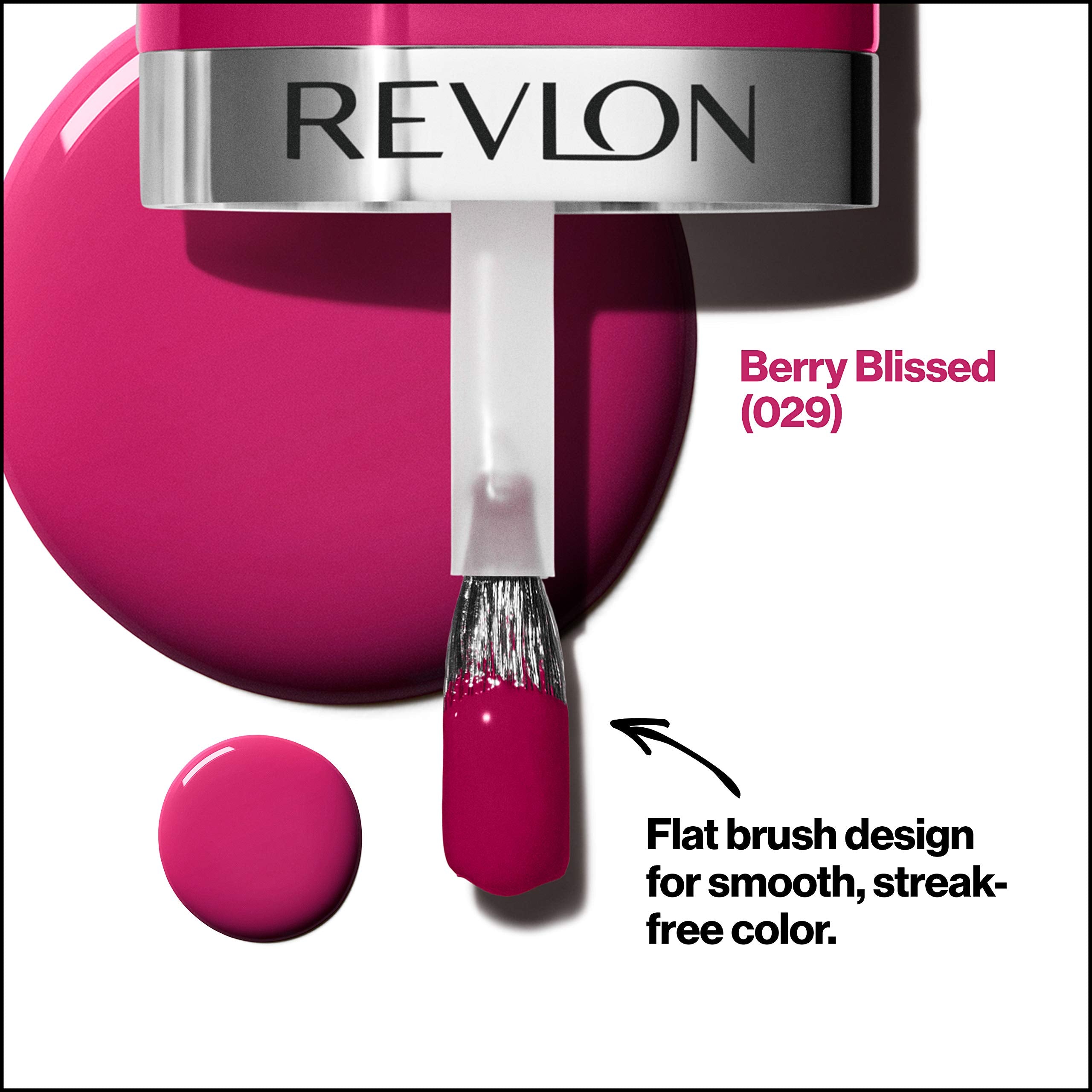 REVLON Ultra HD Snap Nail Colors & Polish, Natural Rich Glossy, 100% Vegan Formula, No Base and Top Coat Needed, 029 Berry Bliss, 0.27 Fl Oz