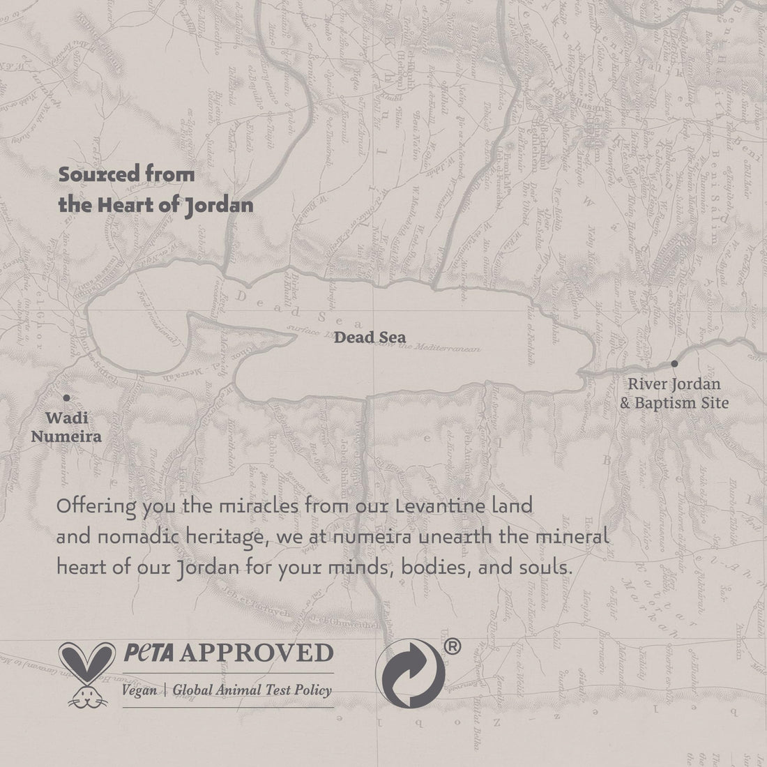 Numeira Dead Sea Salts for Soaking - Relaxing Salt Bath Soak for Body Rejuvenation - 100% Natural Coarse Dead Sea Salt Bath Salts for Women & Men w/Peppermint Essential Oil (2.2 lb)