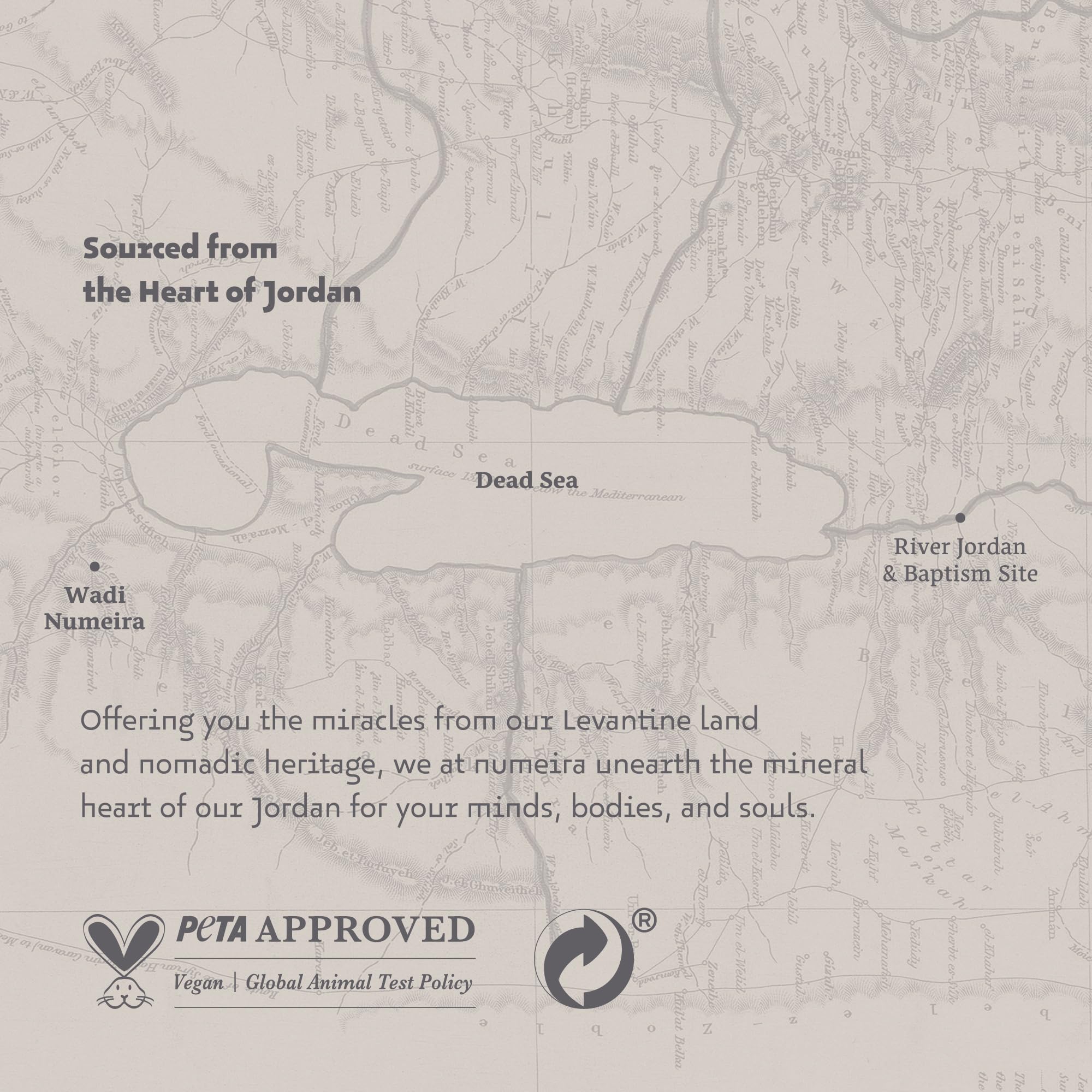 Numeira Dead Sea Salts for Soaking - Relaxing Salt Bath Soak for Body Rejuvenation - Natural Mineral Salts - Coarse Dead Sea Salt Bath Salts for Women & Men w/Peppermint Essential Oil (8.82 oz)