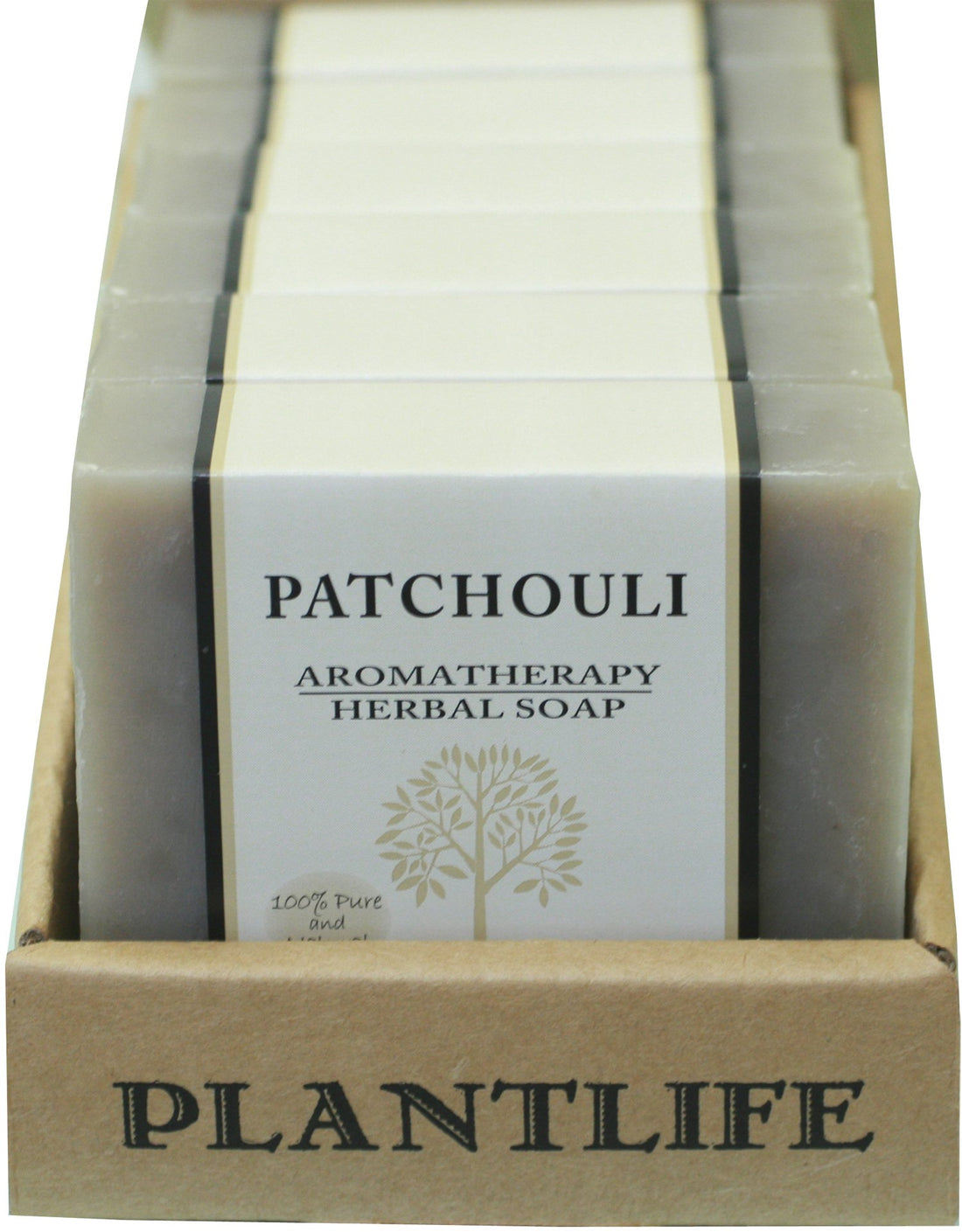 Plantlife Value 6 Pack-Patchouli 100% Pure & Natural Aromatherapy Herbal Soap - 4 oz each