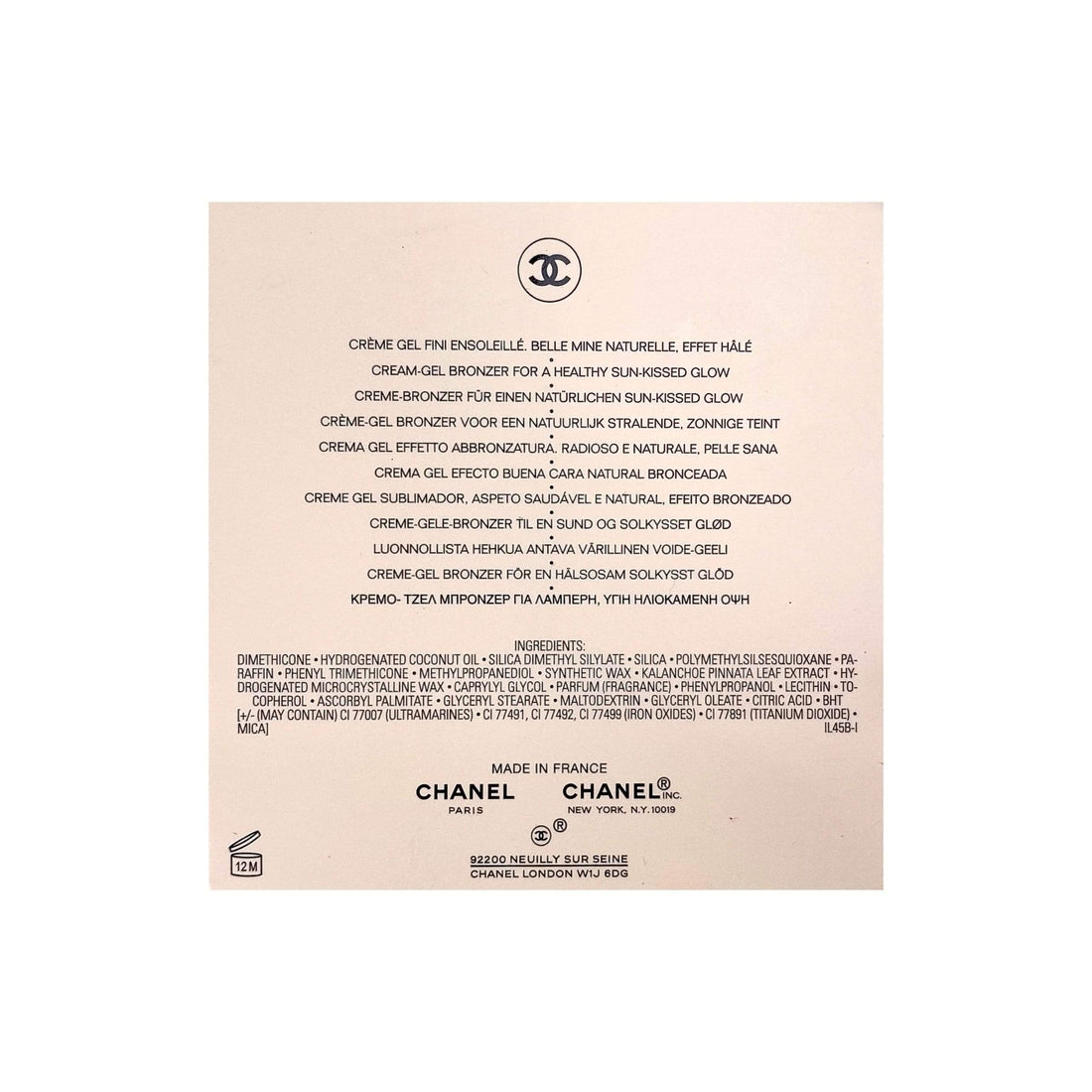 Chanel Soleil Tan De Chanel Bronzing Makeup Base 1 oz/ 30 g