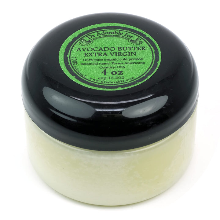 Dr Adorable - 4 oz - Avocado Butter Unrefined - Extra Virgin Pure Natural Organic Raw