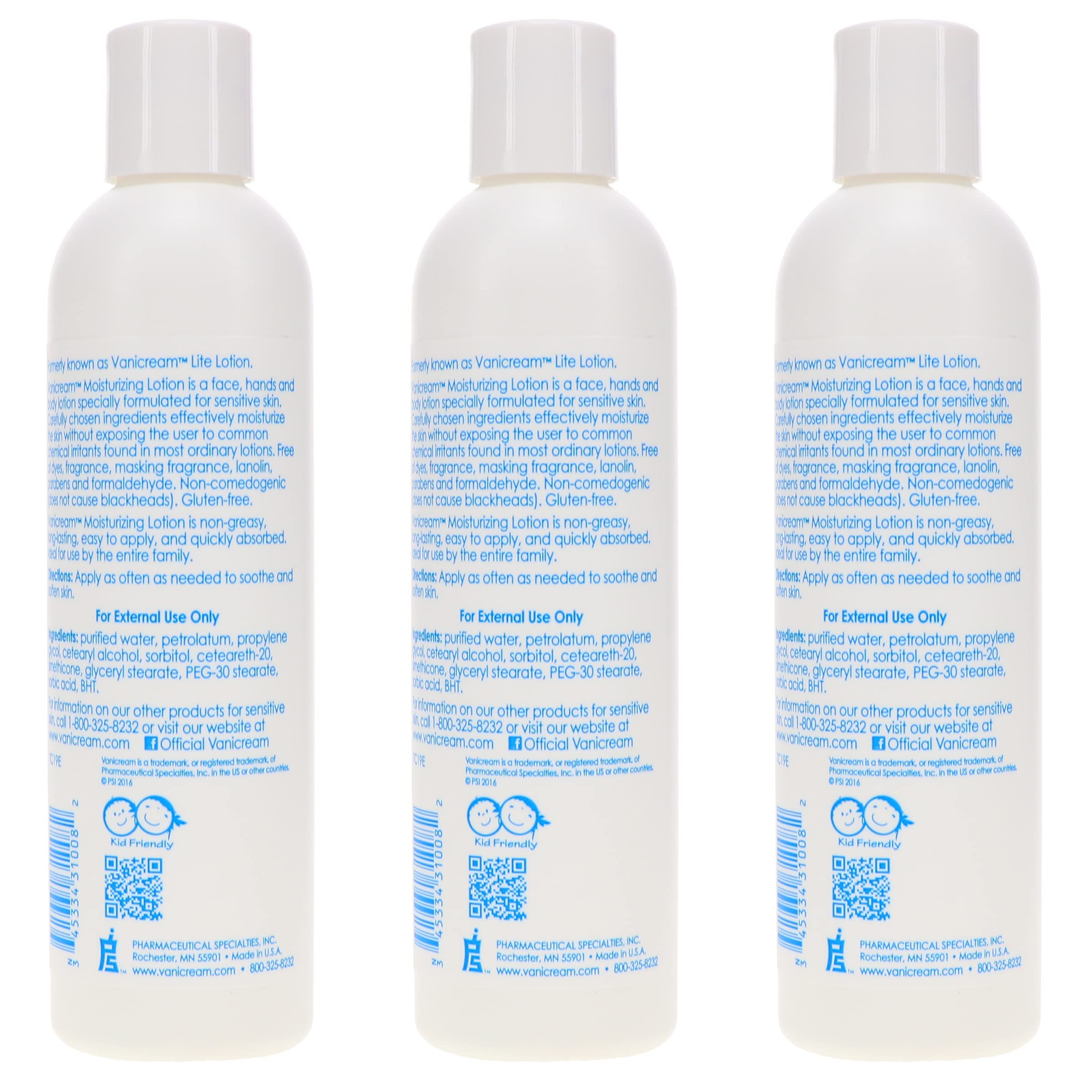 Vanicream Vanicream Lite Lotion For Sensitive Skin - 8 Oz (Pack of 3)