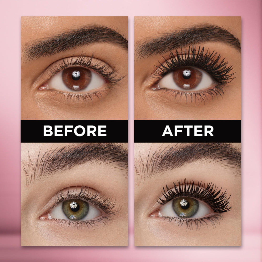 L'Oreal Paris Makeup Lash Paradise Waterproof Mascara, Voluptuous Volume, Intense Length, Feathery Soft Full Lashes, No Smudging, No Clumping, Black, 0.25 Fl Oz (Pack of 1) Packaging May Vary
