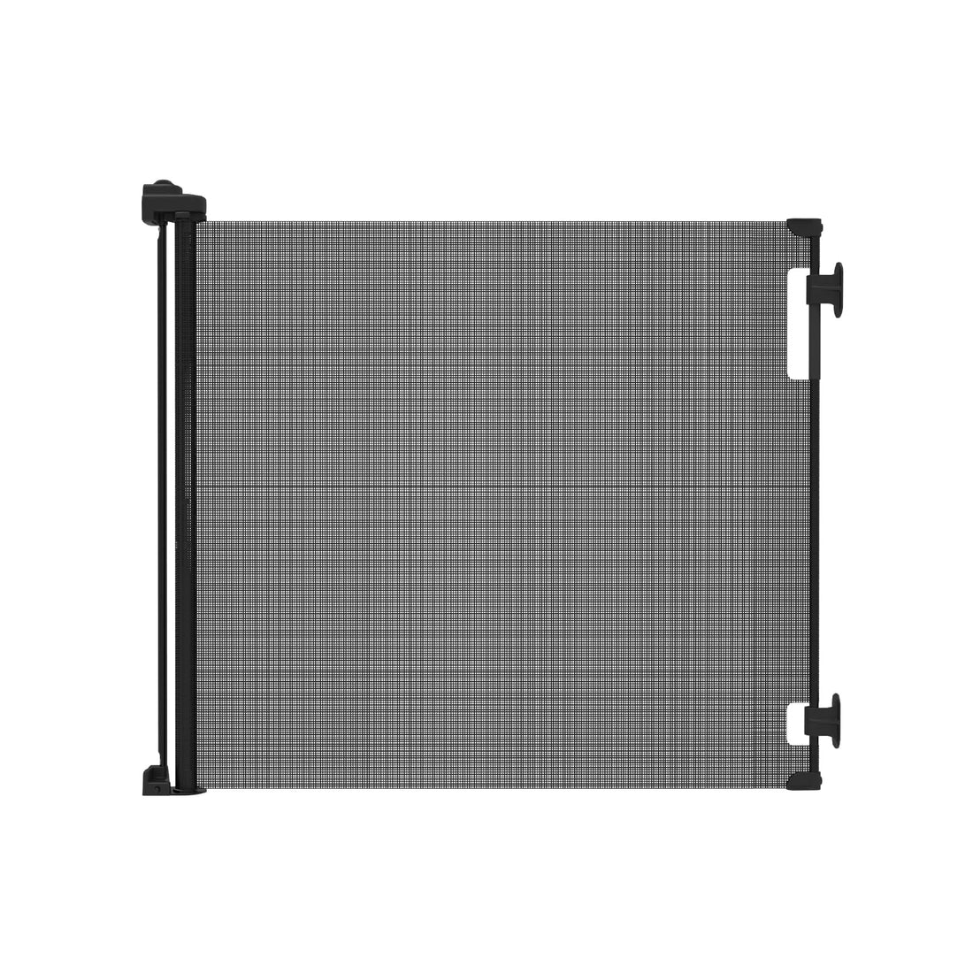 Perma Child Safety Indoor/Outdoor Retractable Baby Gate 33 Tall, Extends to 71 Wide, Black