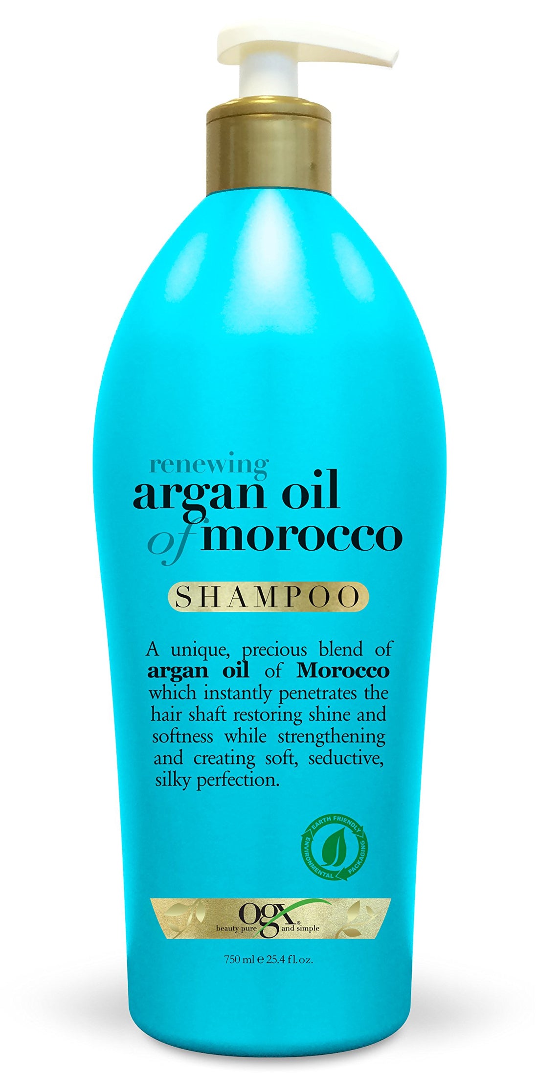 OGX Salon Size Renewing Argan Oil of Morocco Shampoo 25.4 Ounce (Pack of 4)