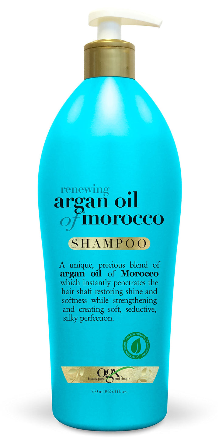 OGX Salon Size Renewing Argan Oil of Morocco Shampoo 25.4 Ounce (Pack of 4)