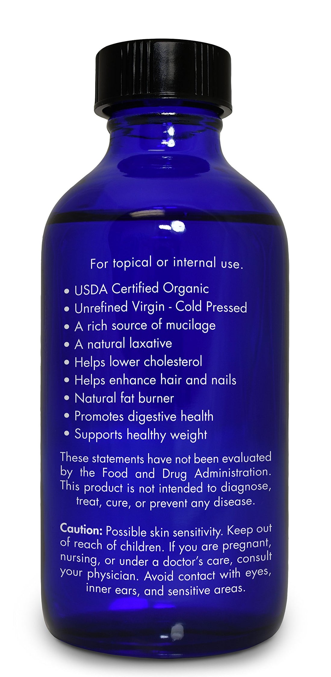 Organic, Flaxseed Oil, Liquid, Supplement, for Cooking, Hair – 100% Pure, Flaxseed Oil, by Zongle Therapeutics, 4 OZ