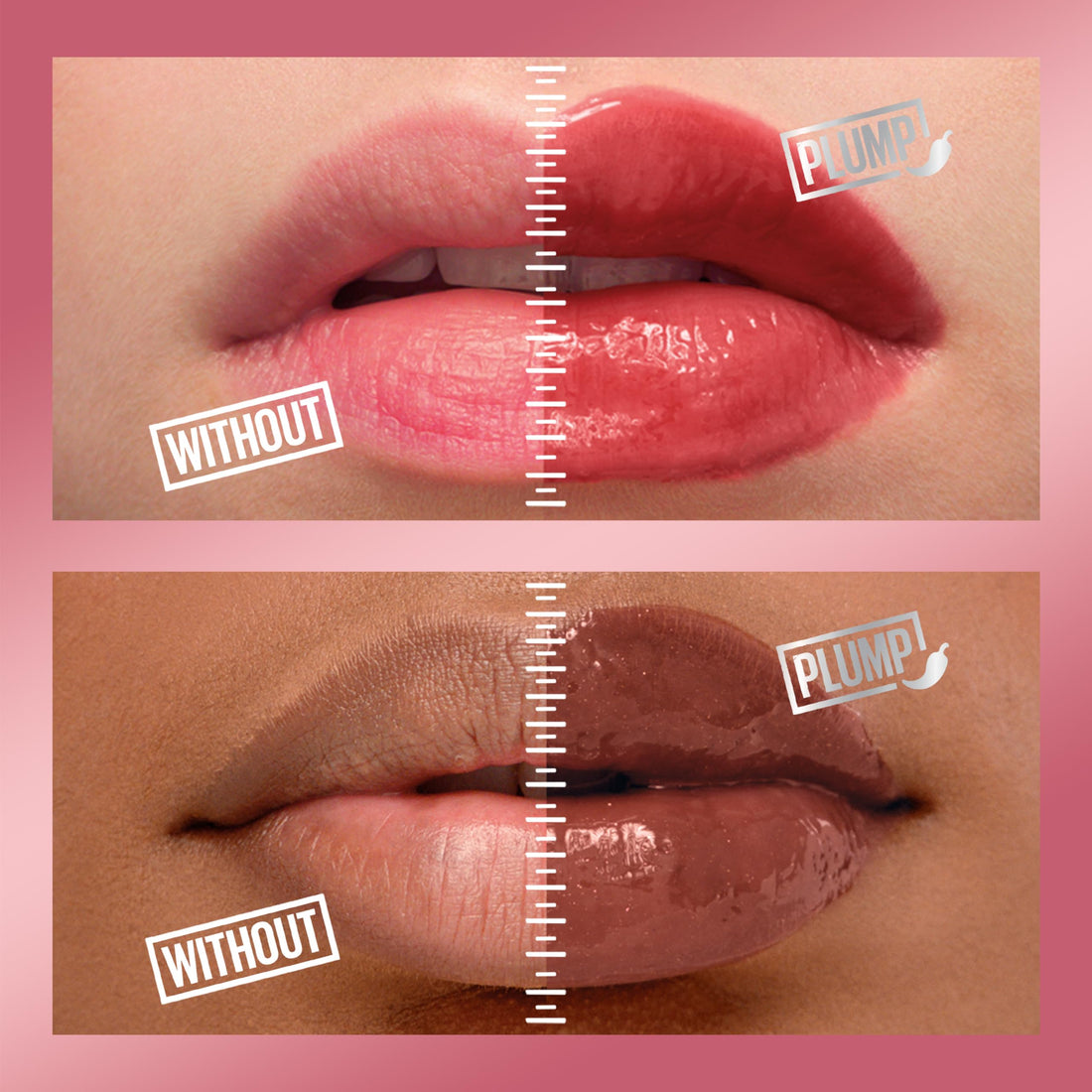 MAYBELLINE Lifter Gloss Lifter Plump, Plumping Lip Gloss with Chili Pepper and 5% Maxi-Lip, Red Flag, Sheer Red, 1 Count