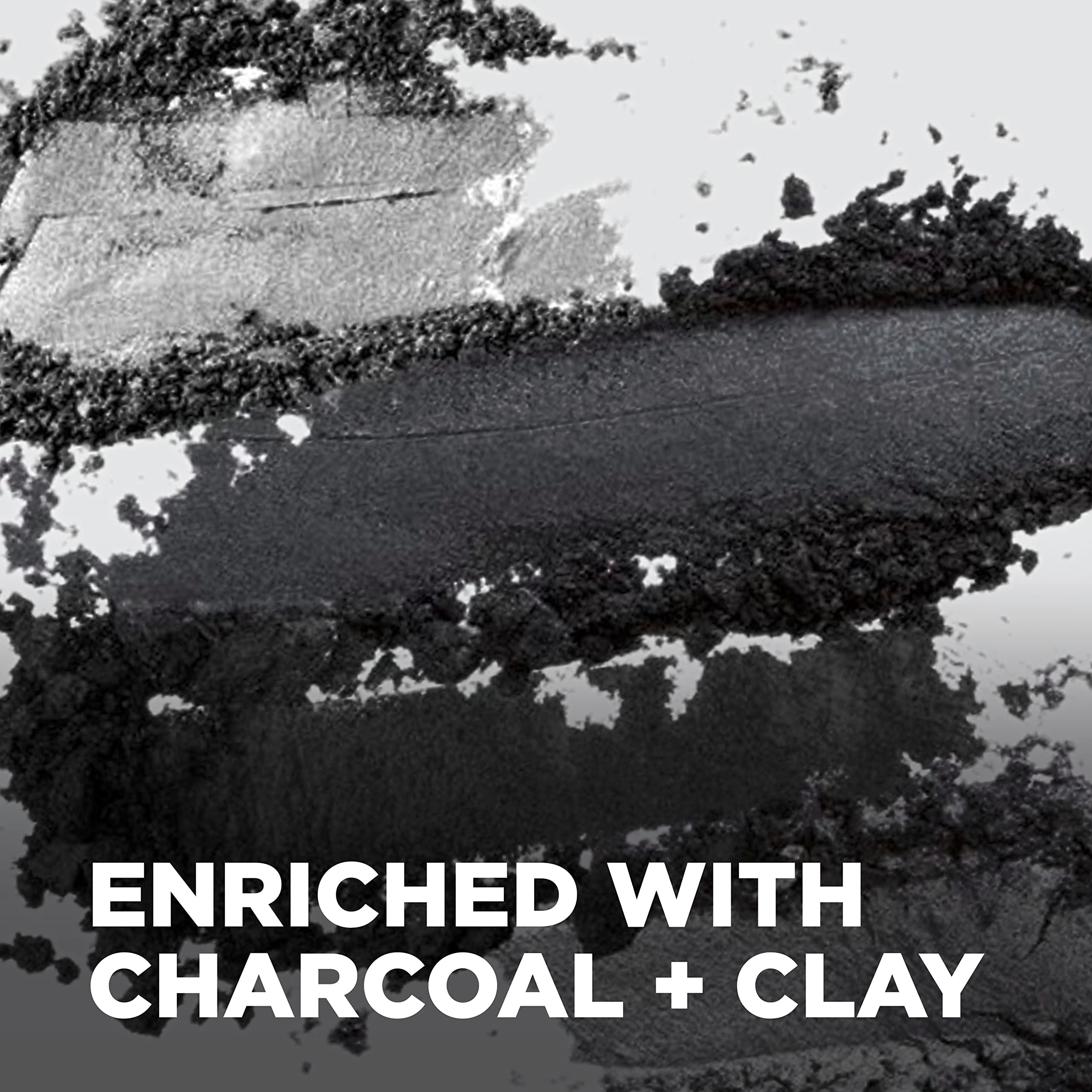 DOVE MEN + CARE Shampoo Charcoal + Clay 3 Count For Healthy-Looking Hair Naturally Derived Plant Based Cleansers 25.4 oz