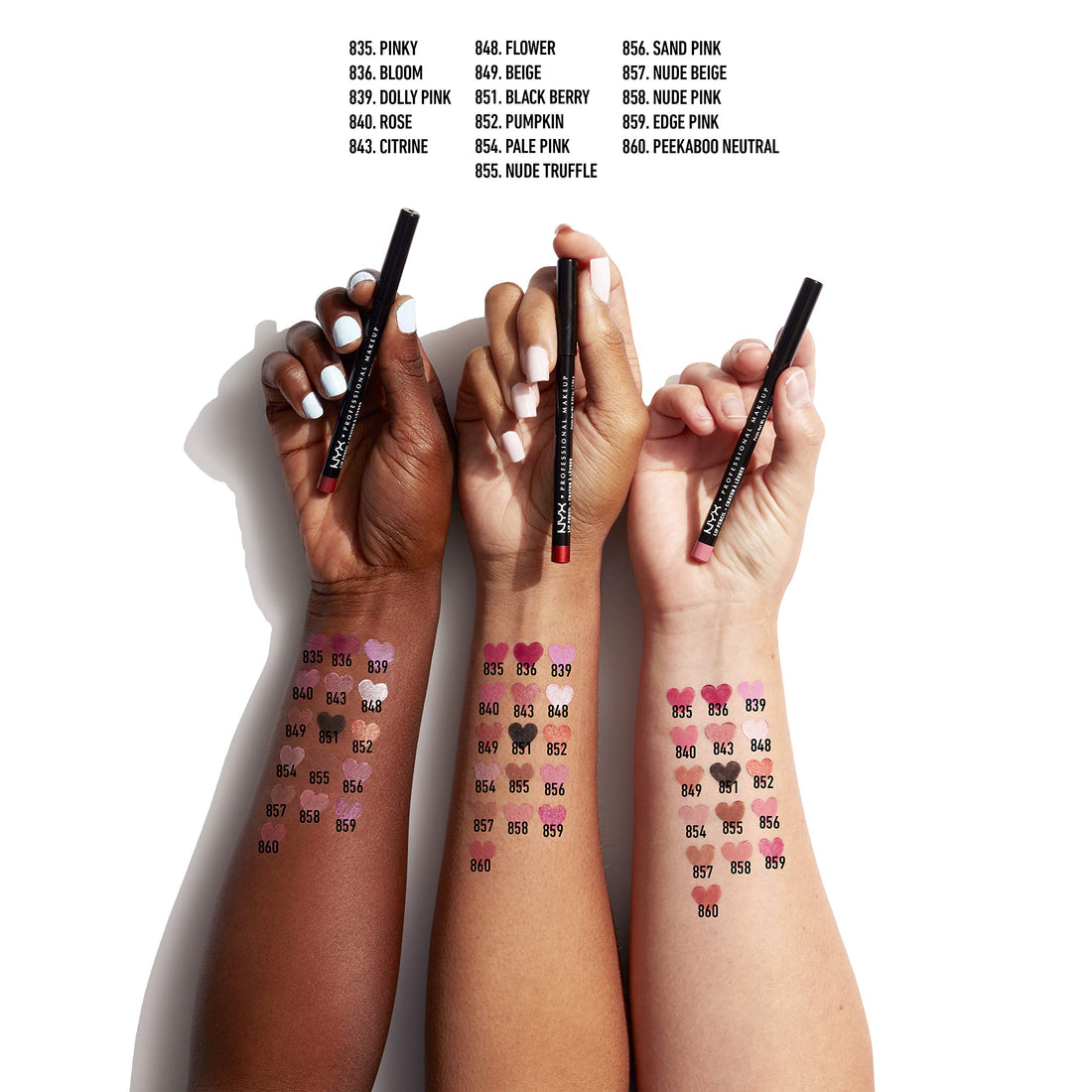 NYX Slim Lip Liner Pencil 854 Pale Pink