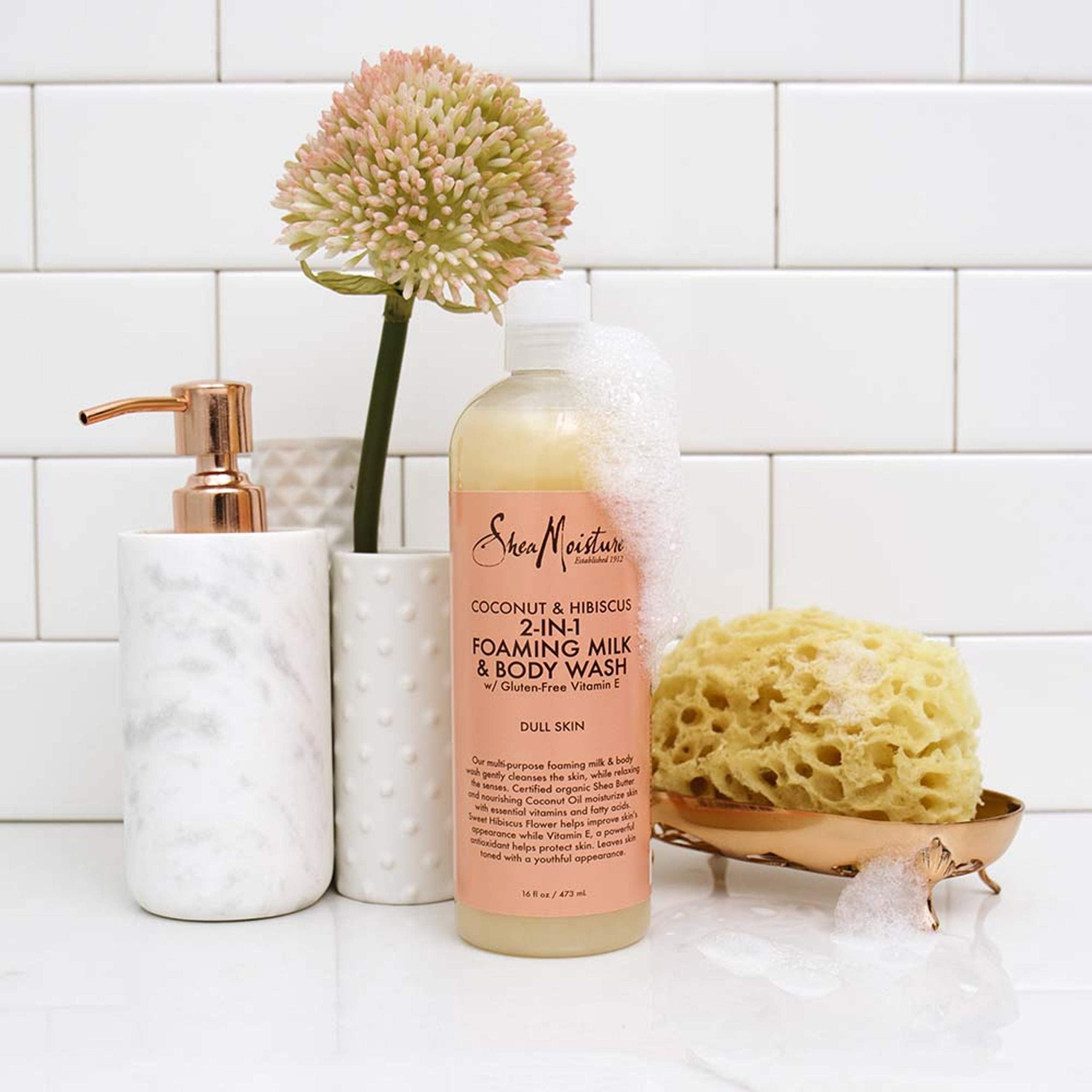 Shea Moisture Foaming Milk Body Wash Coconut and Hibiscus