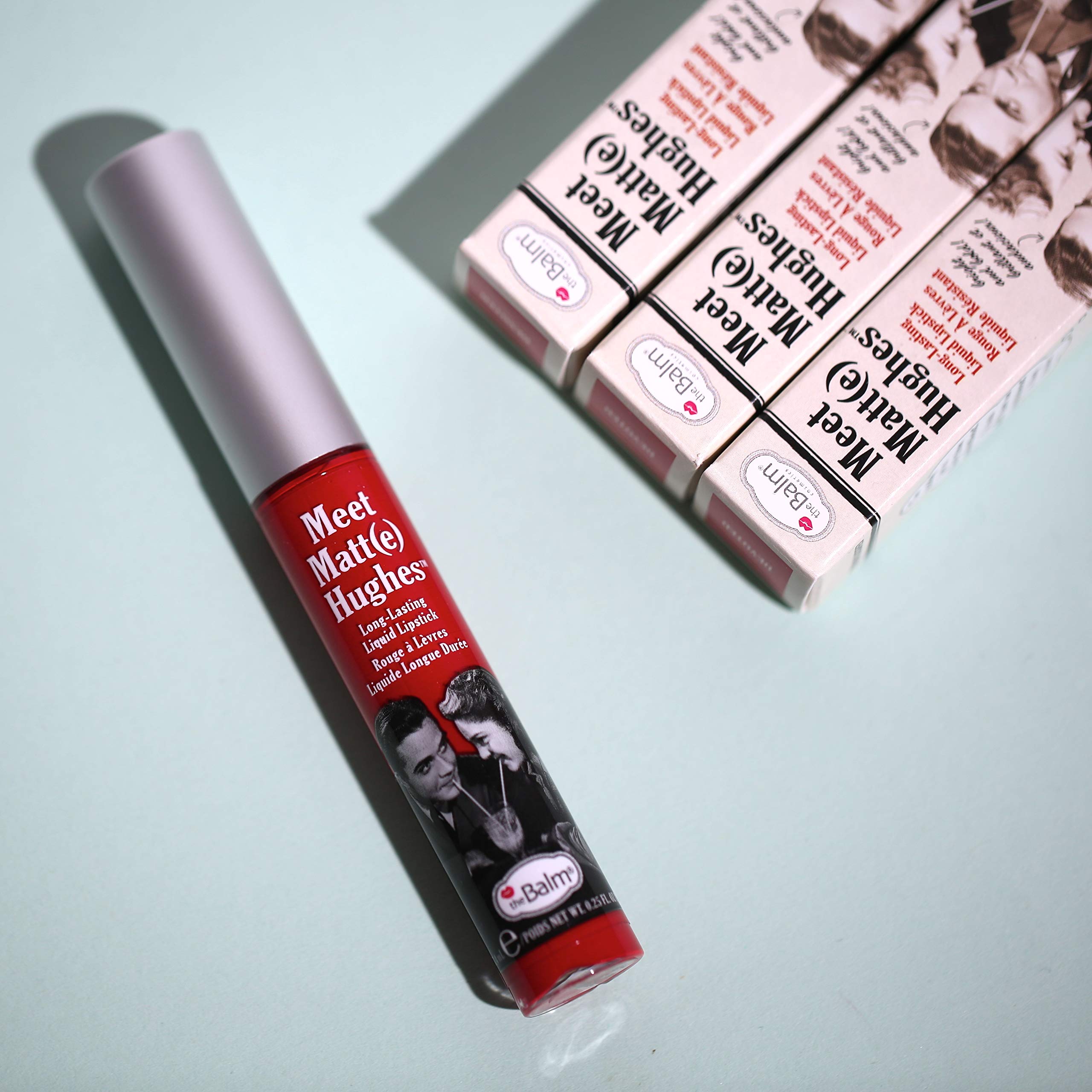theBalm Meet Matte Hughes Long Lasting Liquid Lipstick, Devoted, 7.4ml