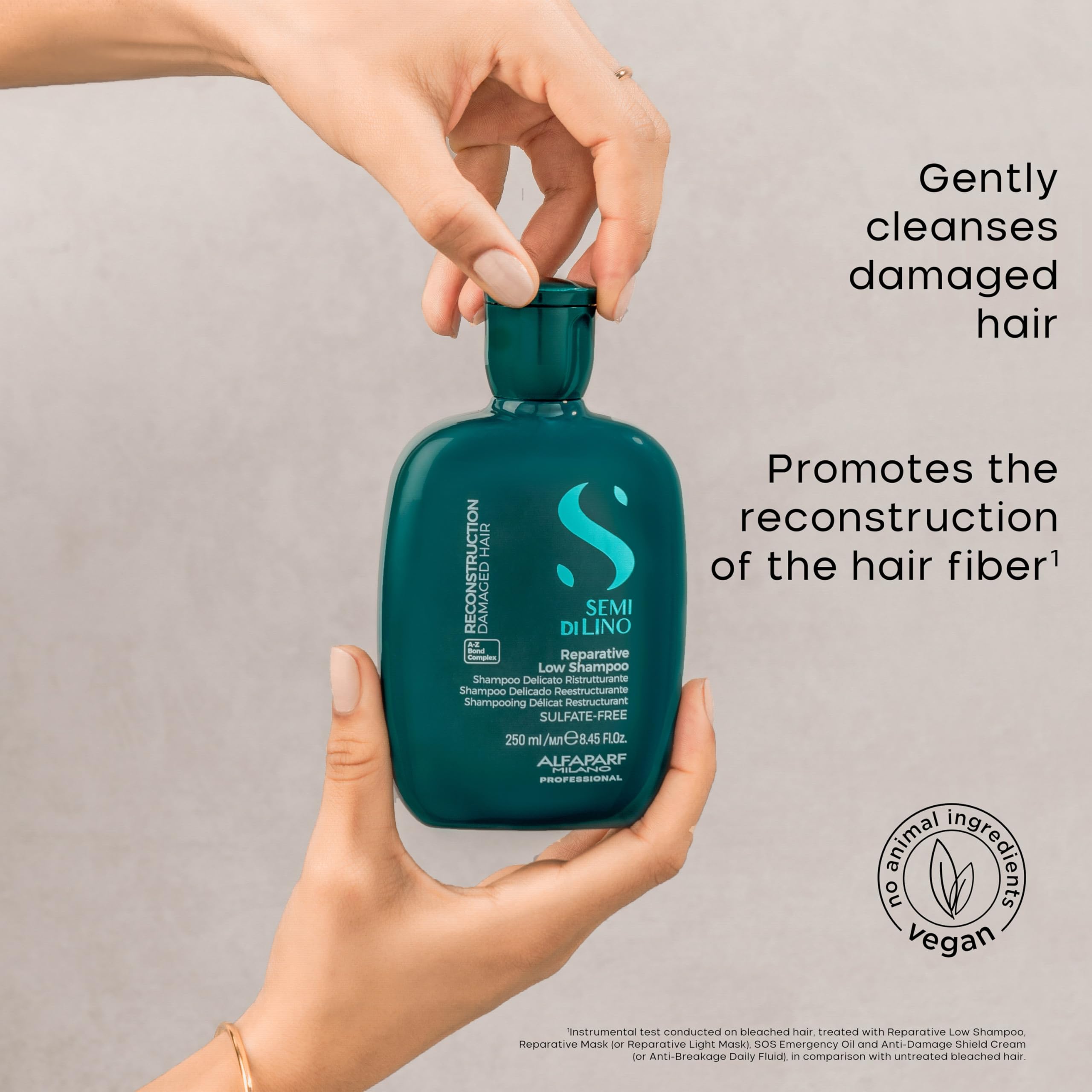 Alfaparf Milano Semi di Lino Reconstruction Reparative Shampoo and Mask Set - Sulfate Free Shampoo and Hair Mask for Damaged Hair - Repairs, Reconstructs, Strengthens - Adds Shine and Softness