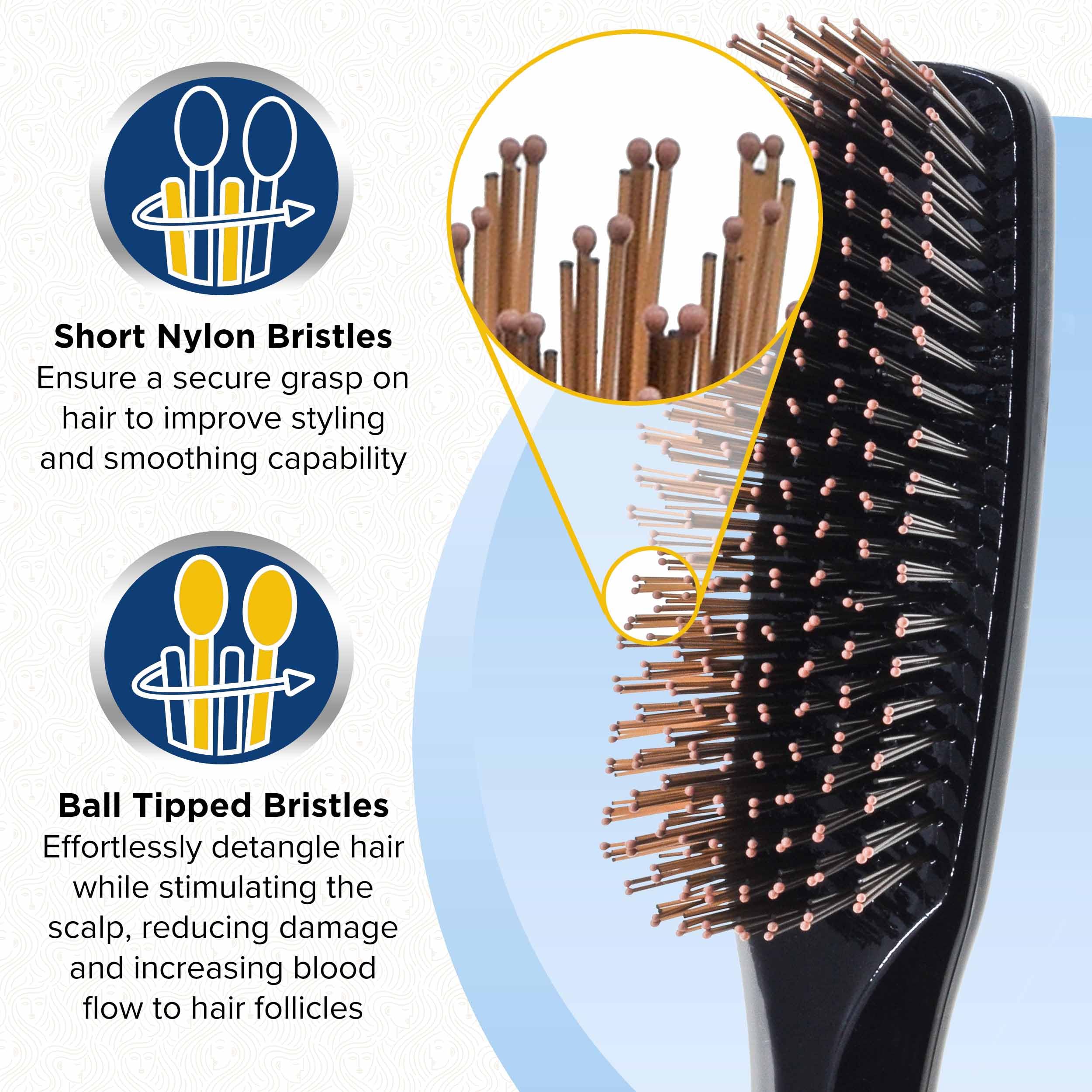 Giorgio Gentle Collection 2 Hair Brush Black