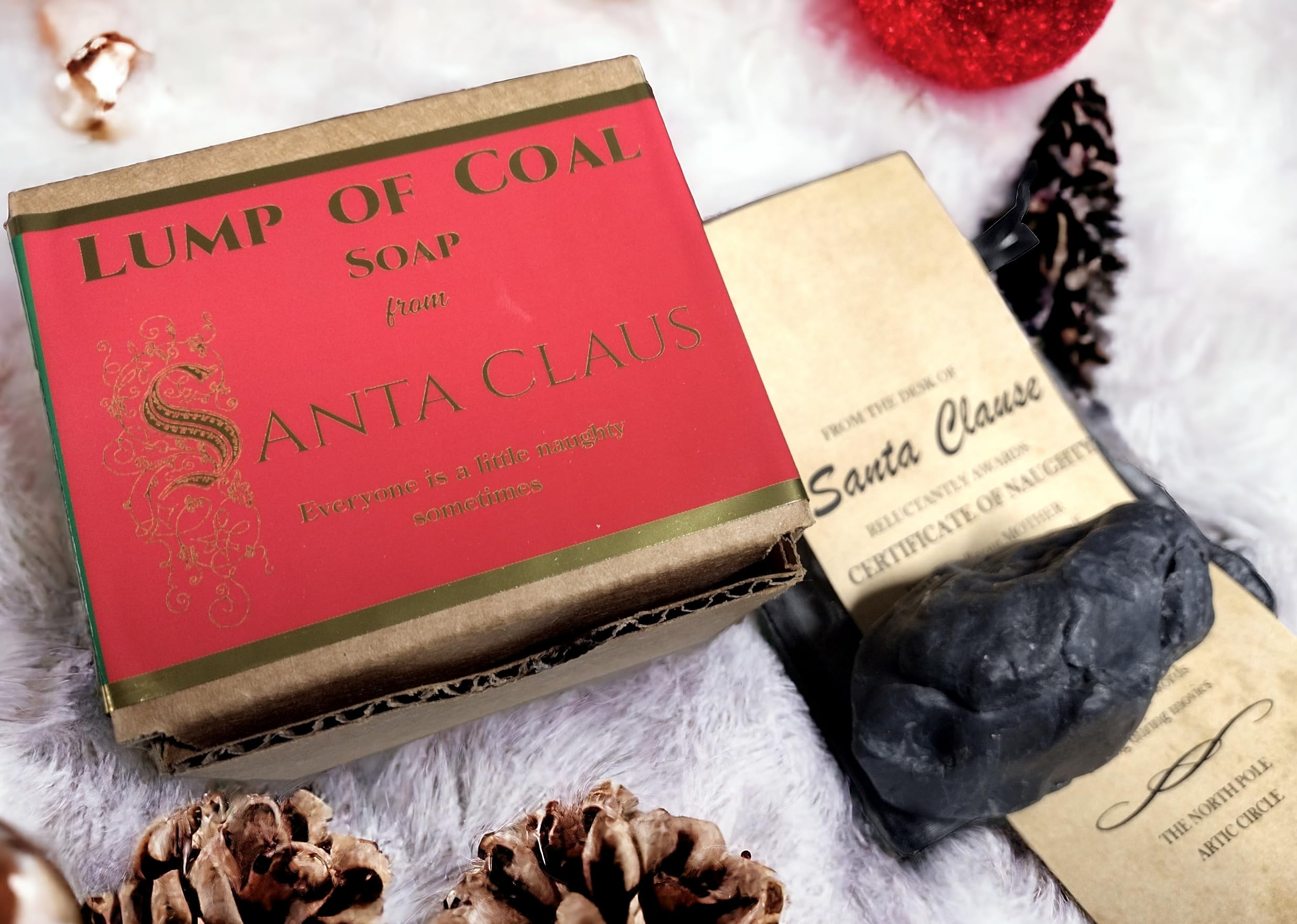 Waterfall Glen Soap Company Lump of Coal from Santa