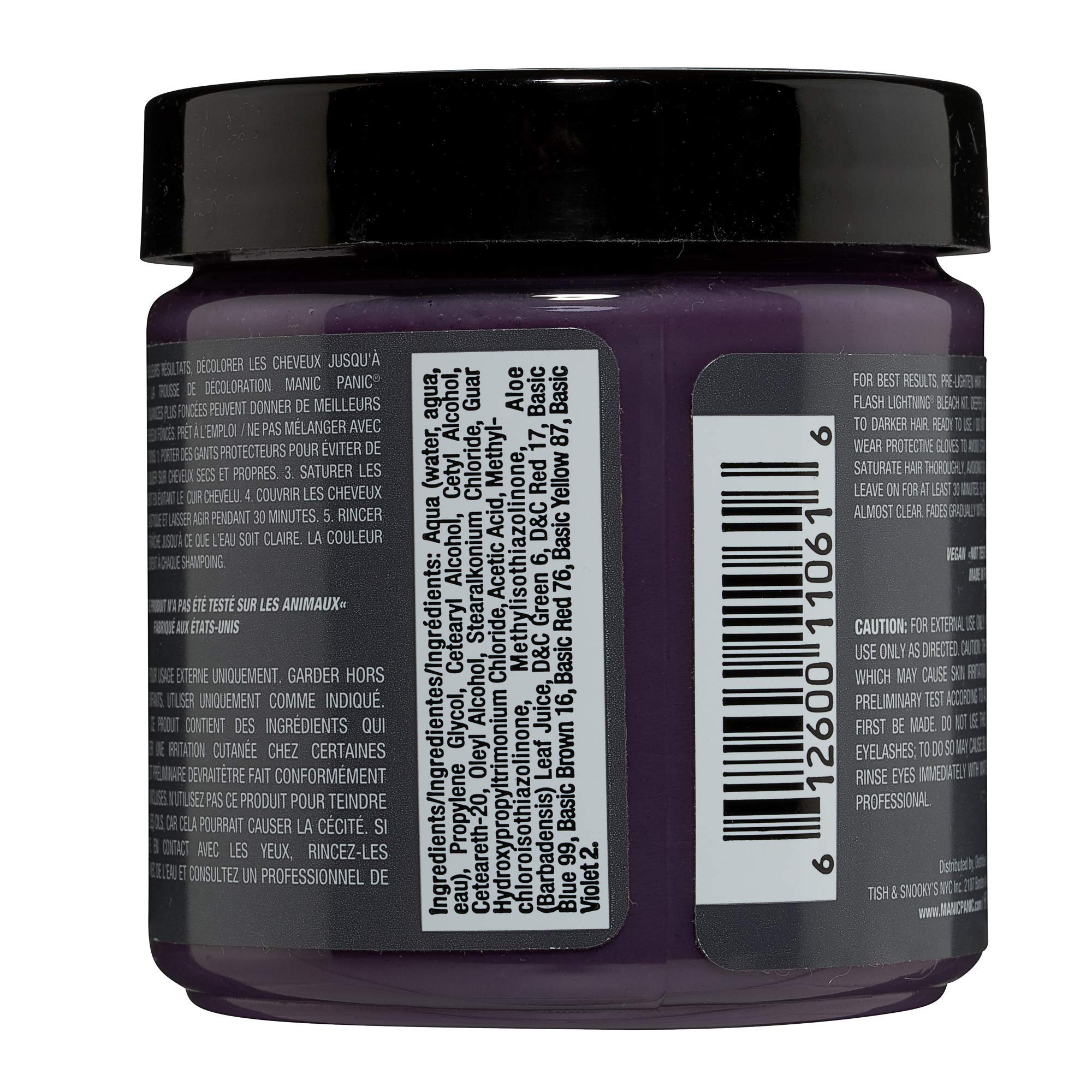 Manic Panic Cream Formula Semi Permanent Hair Color Alien Grey 4 oz