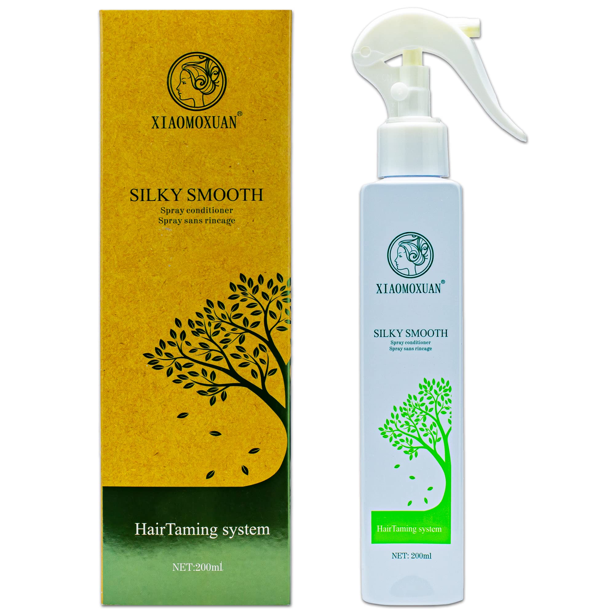 Xiaomoxuan Natural Tea Tree Leave-In Conditioner for Men and Women - Deep Conditioning Spray for Dry Hair Treatment - Hair Detangler Spray - Acondicionador para Cabello Maltratado