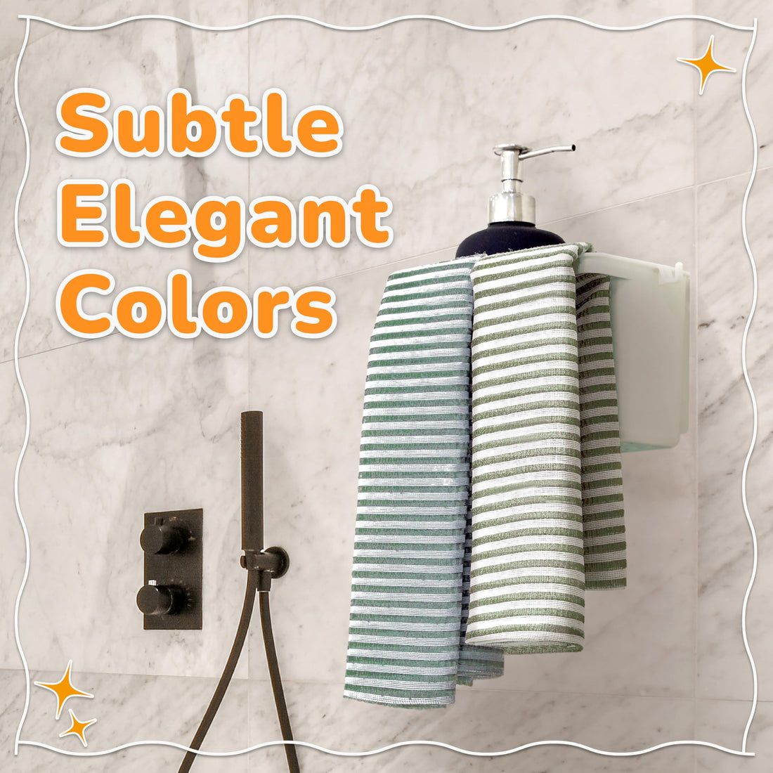 myHomeBody Extra Long Exfoliating Washcloth, Exfoliating Body Scrubber, Exfoliating Towel, Japanese Washcloth, Set of 2