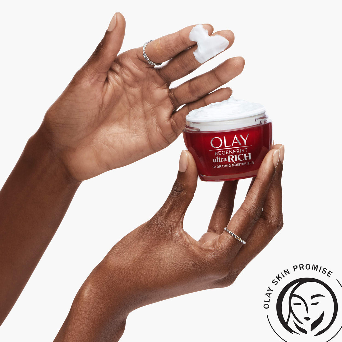 Olay Regenerist Ultra Rich Face Moisturizer with Amino Peptide, Vitamin B3+, & Shea Butter, 1.7 Oz + Whip Face Moisturizer Travel/Trial Size Gift Set