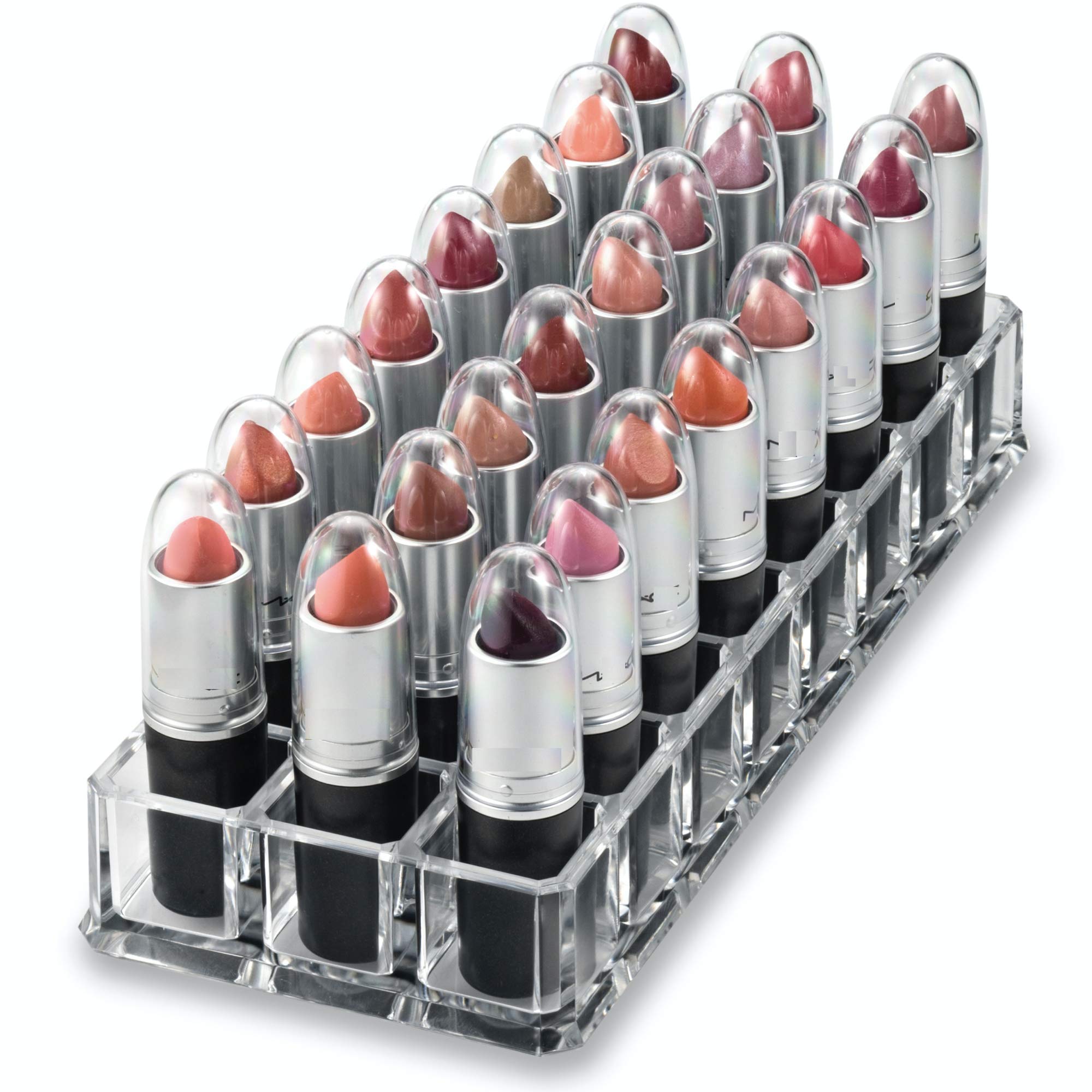 Clear Acrylic Lipstick Caps - Replaces Original Individual MAC Lipstick Caps - See Your Favorite Lipstick Color Easily - Choose From 4/12/24 Pack Options