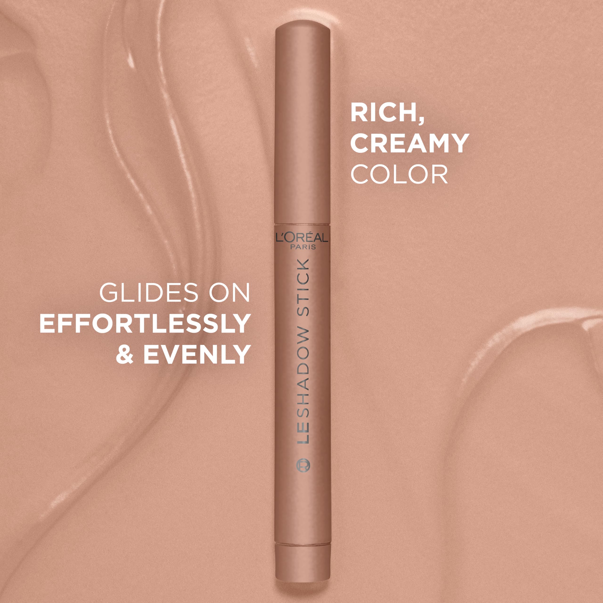 L'Oreal Paris Makeup Le Shadow Stick Eyeshadow, Blendable, Smudge-Resistant, Cream Eyeshadow, Alluring Rose, 0.05 Oz