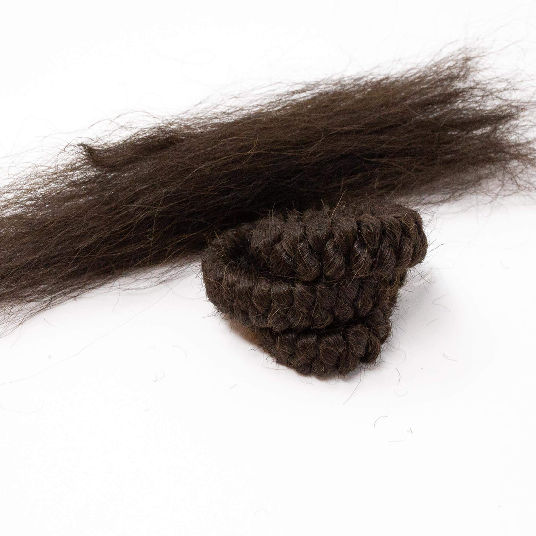 Mehron Crepe Hair 12-inch Braid (Dark Brown)