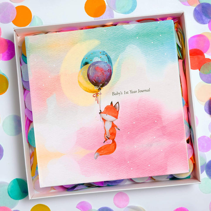 Pillow & Toast Limited Edition Baby's First Year Memory Book and Journal - Cherish Every Moment with Adorable Woodland Design - Eco-Friendly Keepsake for Your Precious Baby - Unique Baby Gift