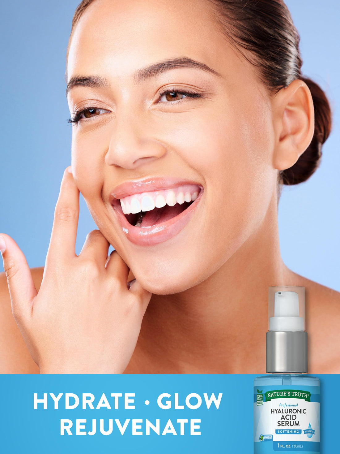 Natures Truth Natures Truth Professional Hyaluronic Acid Serum Softening Unsented, 1 Oz, 1 Ounce