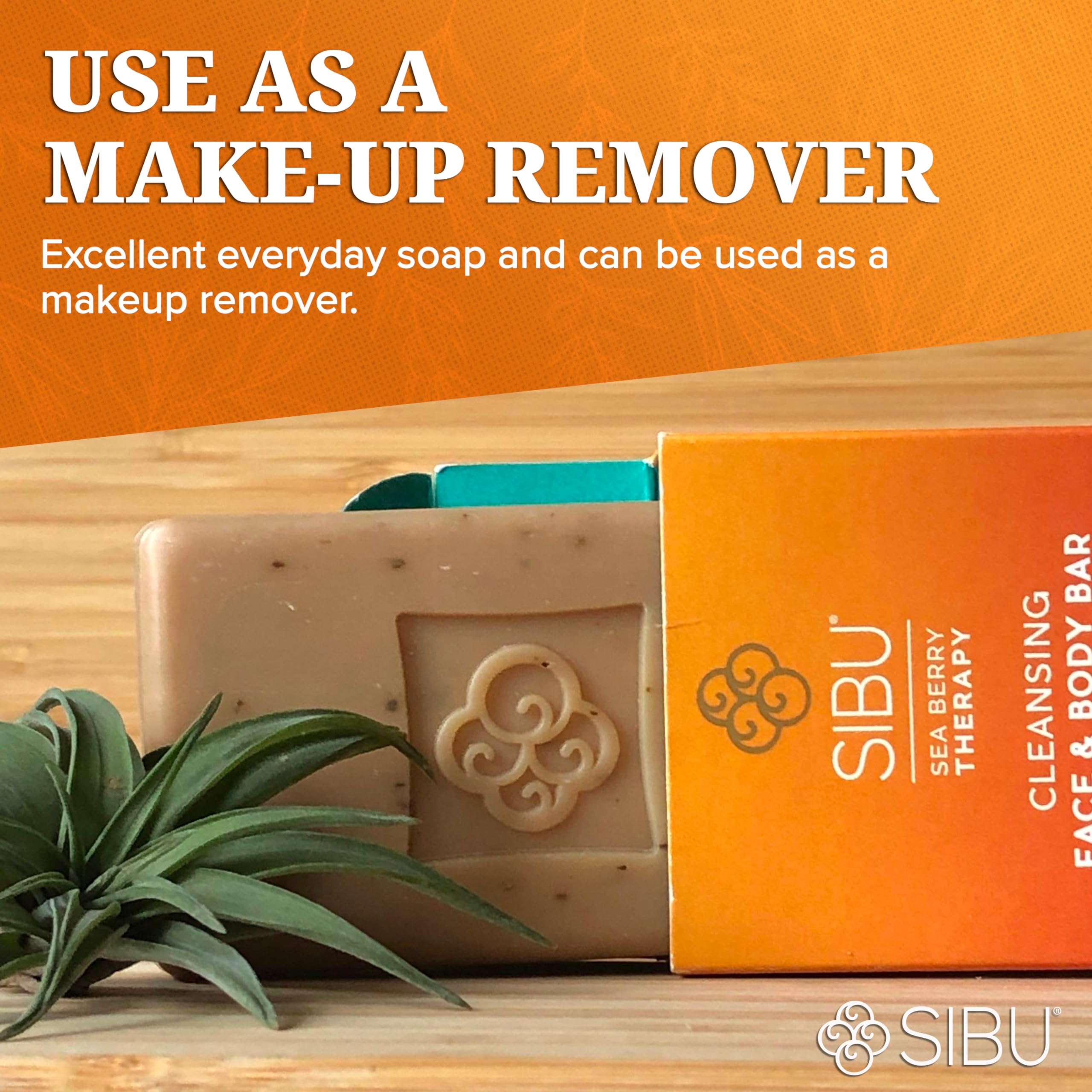 Sibu International Cleansing and Detoxifying Facial Bar Soap - 3.5 oz - Pack of 3