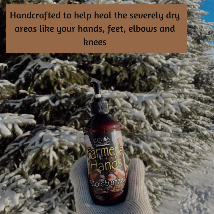 The Lotion Company Farmer's Hands Therapeutic Hand Creme, Vanilla Musk, 8 Fluid Ounce