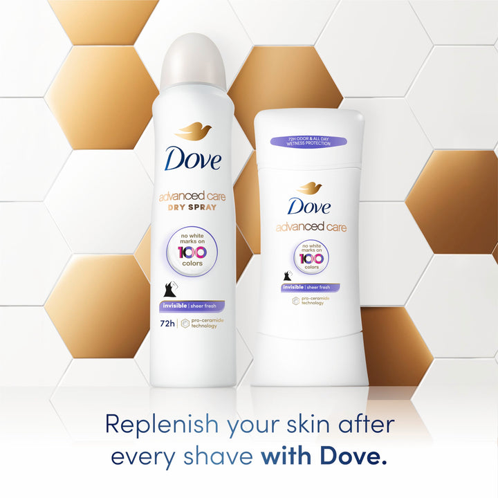 Dove Antiperspirant Deodorant Stick No White Marks on 100 Colors Sheer Fresh 48Hour Sweat and Odor Protecting Deodorant for Women oz 4 Count, 2.6 Ounce