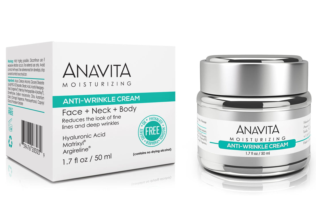 Moisturizing ANTI WRINKLE CREAM For Your Face & Neck - HYALURONIC ACID + ARGIRELINE + MATRIXYL - This Peptide Cream has the Best *** Clinically Proven *** Ingredients To Reduce Fine Lines & Deep Wrinkles. All-In-One Night & Day Cream Moisturizer & An