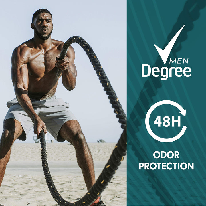 Degree Antiperspirant & Deodorant, Cool Rush, Body Heat Activated, Dry White Stick, 2.7-Ounce Sticks in twin pack (Pack of 6)