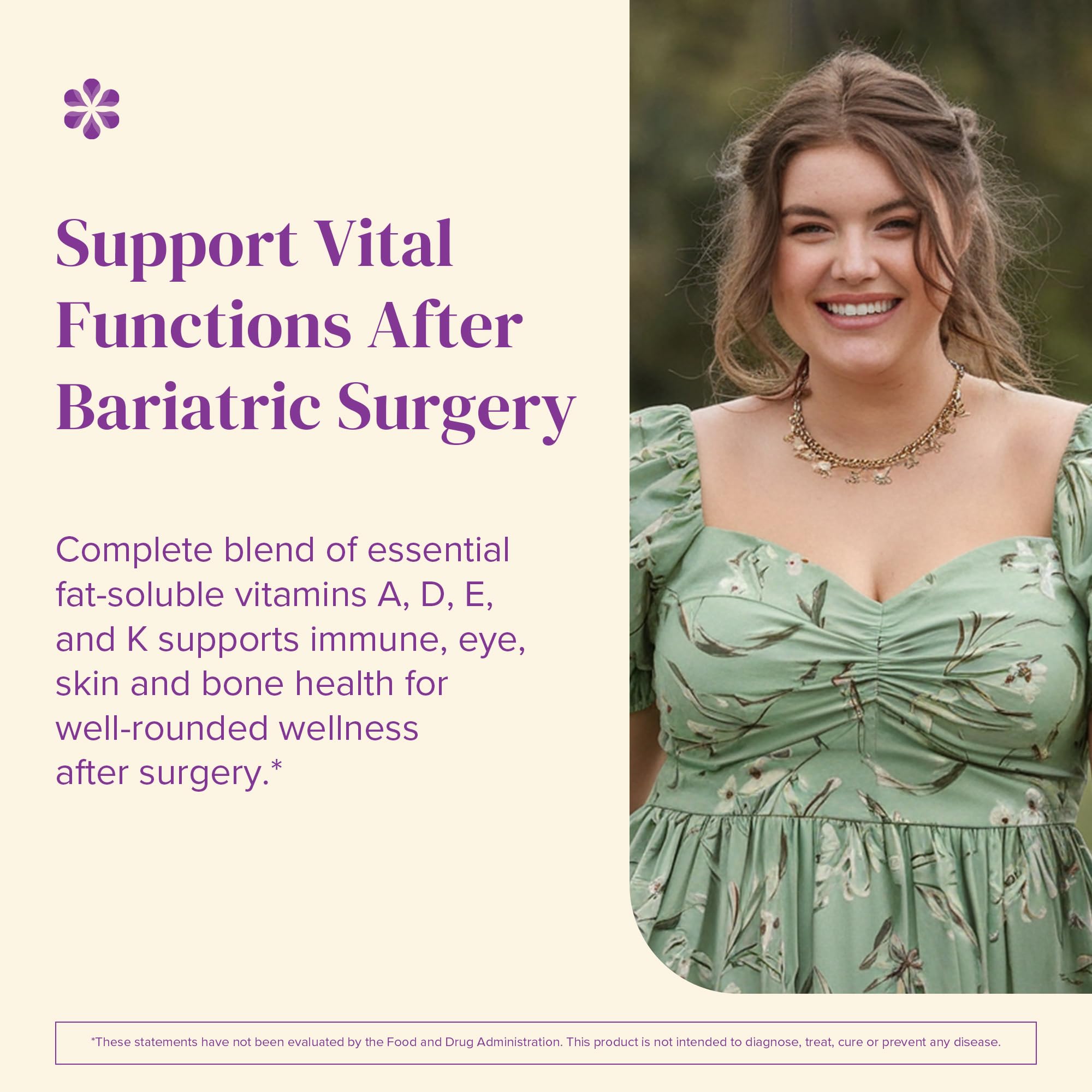 Barimelts ADEK - 60 Fast-Dissolving Tablets (2-Month Supply) - Sugar-Free Bariatric Vitamins for Women Including Vitamin A, Vitamin D, Vitamin E & Vitamin K, Natural Strawberry Flavor