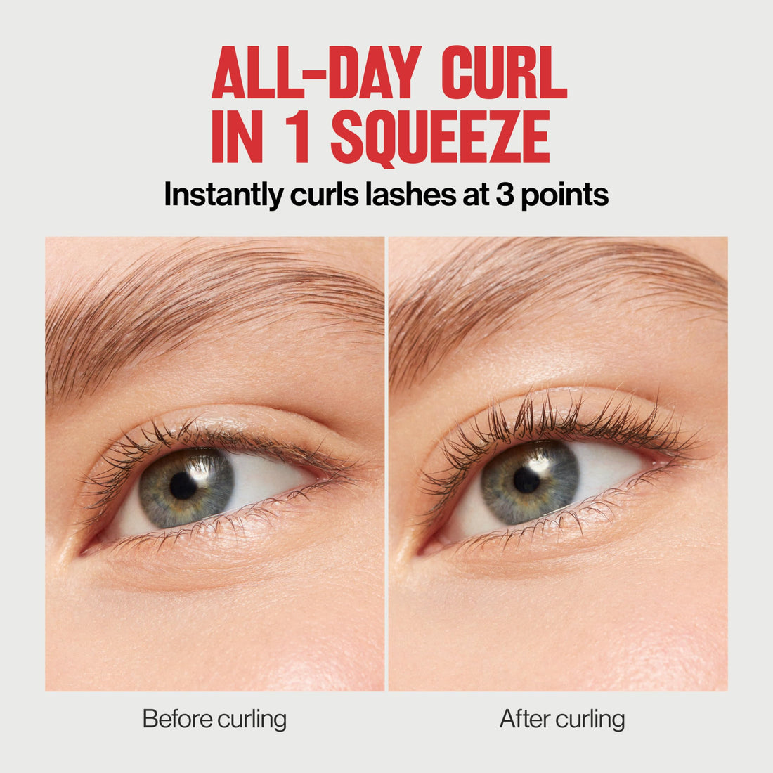 Revlon Triple-Stepped Lash Curler, Eyelash Lift For a Super-Curled Look in One Squeeze, 3-Tiered Pads for Gentle, Tug-Free Curling, 1 Count