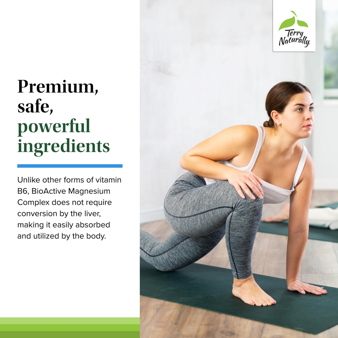 Terry Naturally BioActive Magnesium Complex - 60 Capsules - with Vitamin B6 & Zinc - Non-GMO, Vegan, Gluten Free, Kosher - 60 Servings